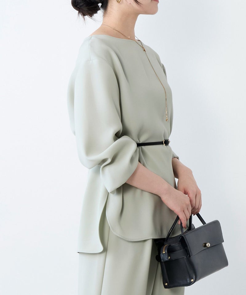シルキーボートネックブラウス | MICA&DEAL ONLINE STORE