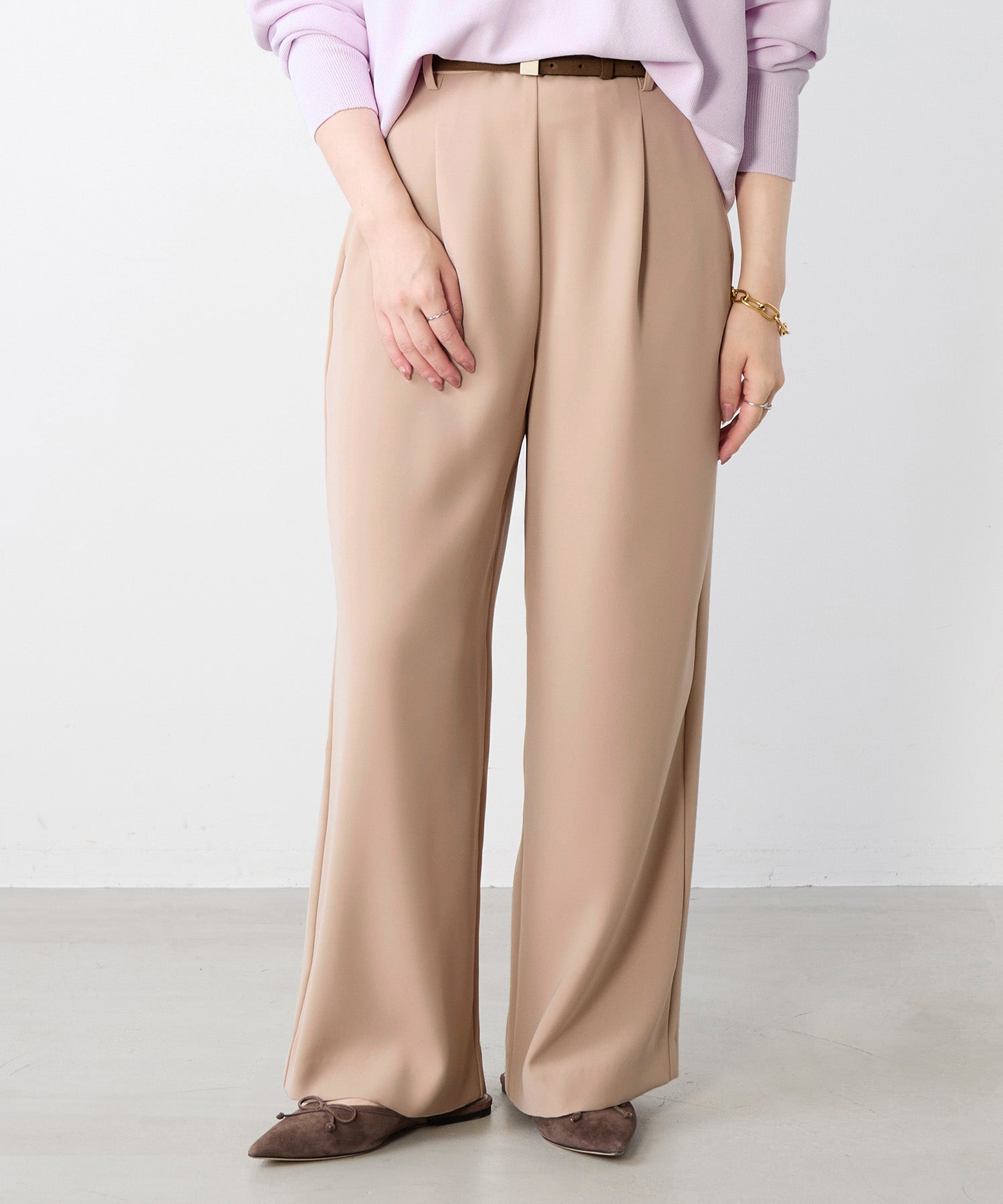 シルキーストレートワイドパンツ | MICA&DEAL ONLINE STORE