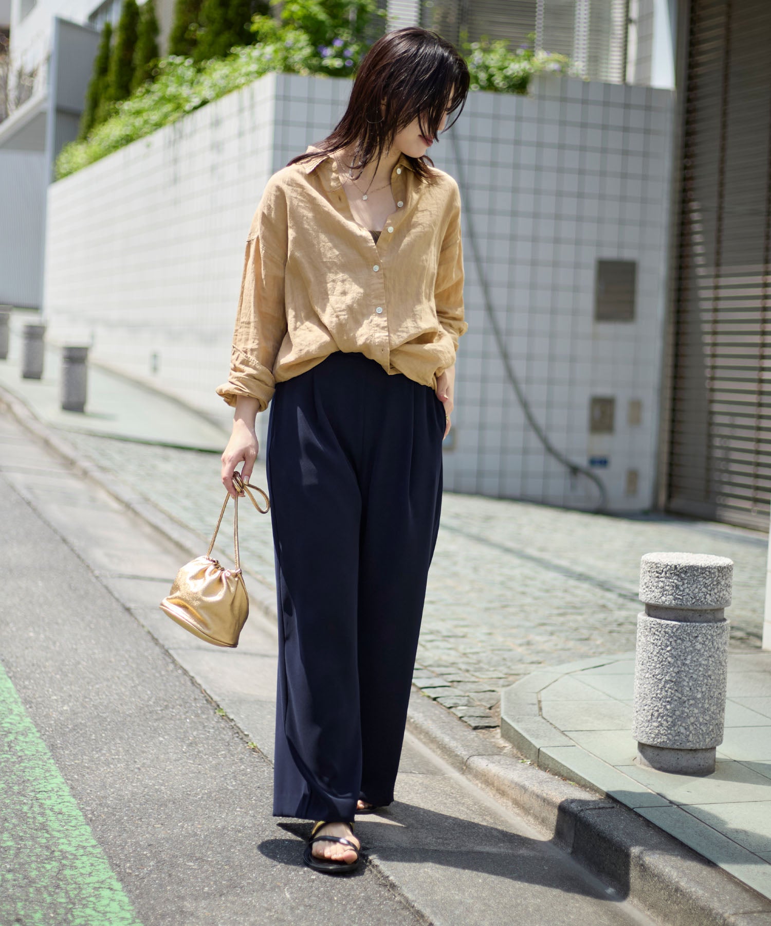 シルキーストレートワイドパンツ | MICA&DEAL ONLINE STORE