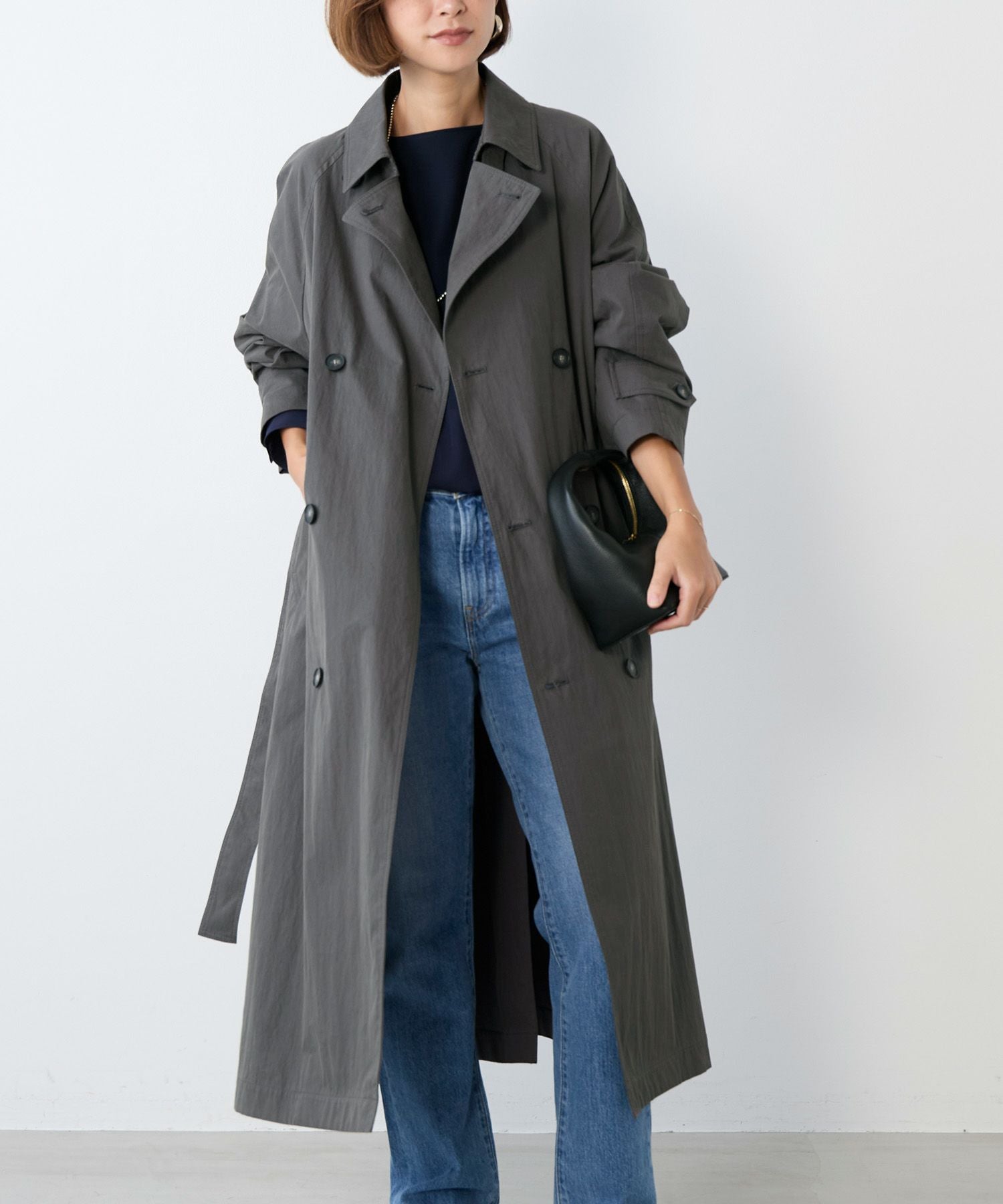美品✨ 定価10万 ドゥーズィエム ロングトレンチコート カルメイヤー Aライン KALLMEYER/カルメイヤー】Tavi Dinner Trench（トレンチコート