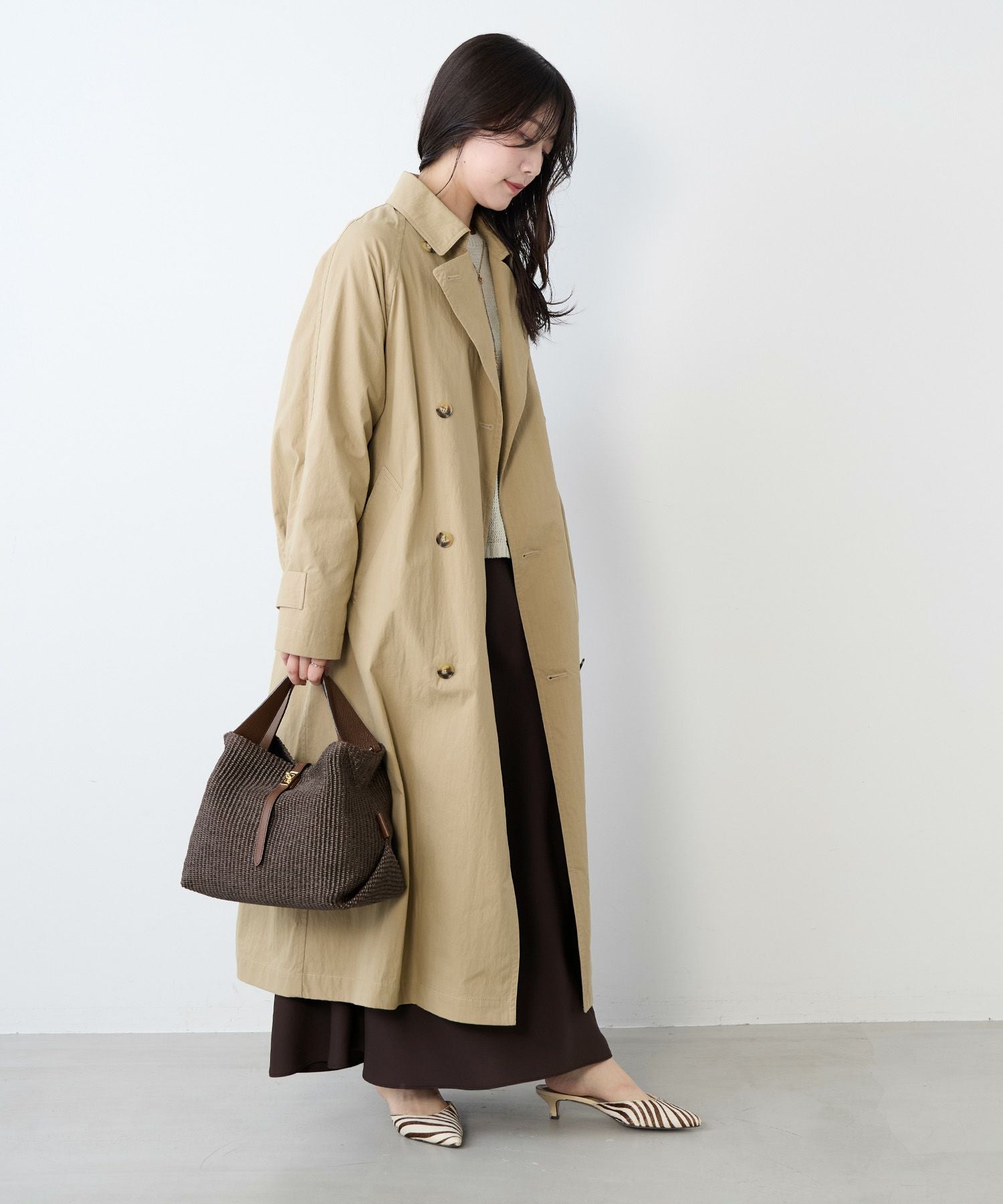 ●最終価格●美品⭐︎MICA&DEAボアライナー付オーバーサイズトレンチコート トレンチコート | MICA&DEAL ONLINE STORE
