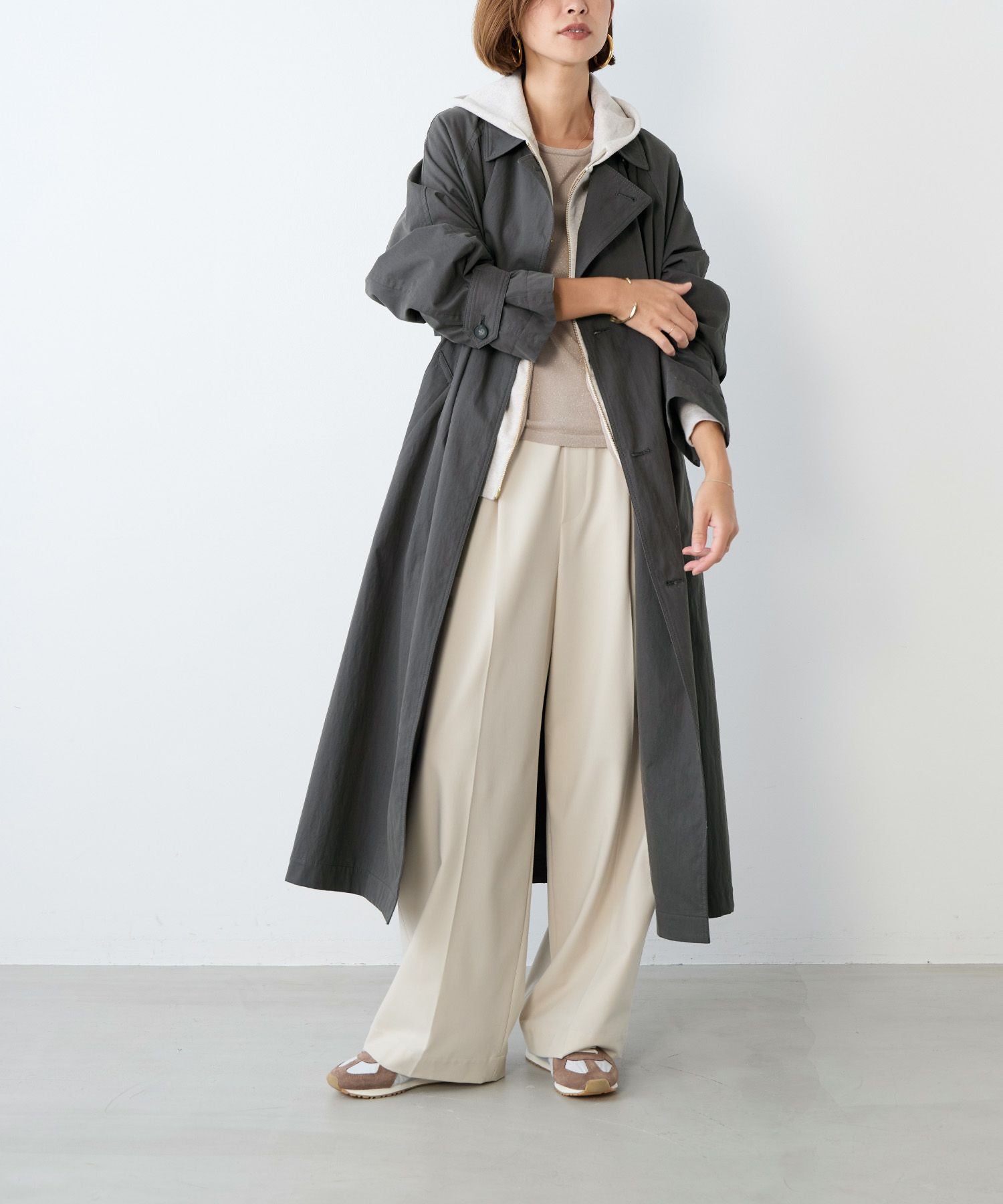 ●最終価格●美品⭐︎MICA&DEAボアライナー付オーバーサイズトレンチコート トレンチコート | MICA&DEAL ONLINE STORE
