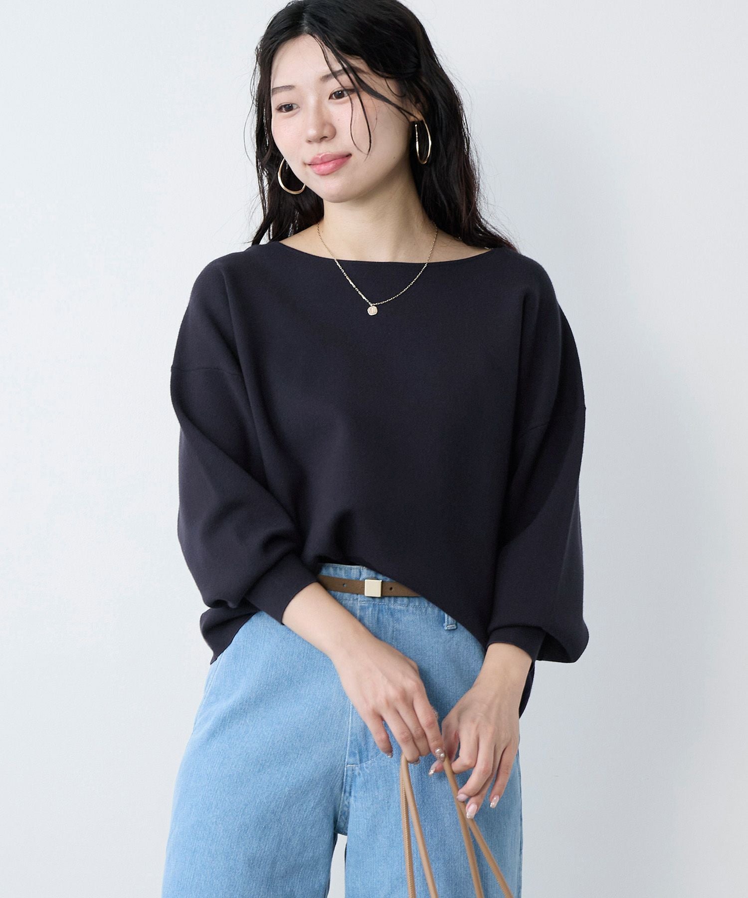 スムースボートネックニットプルオーバー | MICA&DEAL ONLINE STORE