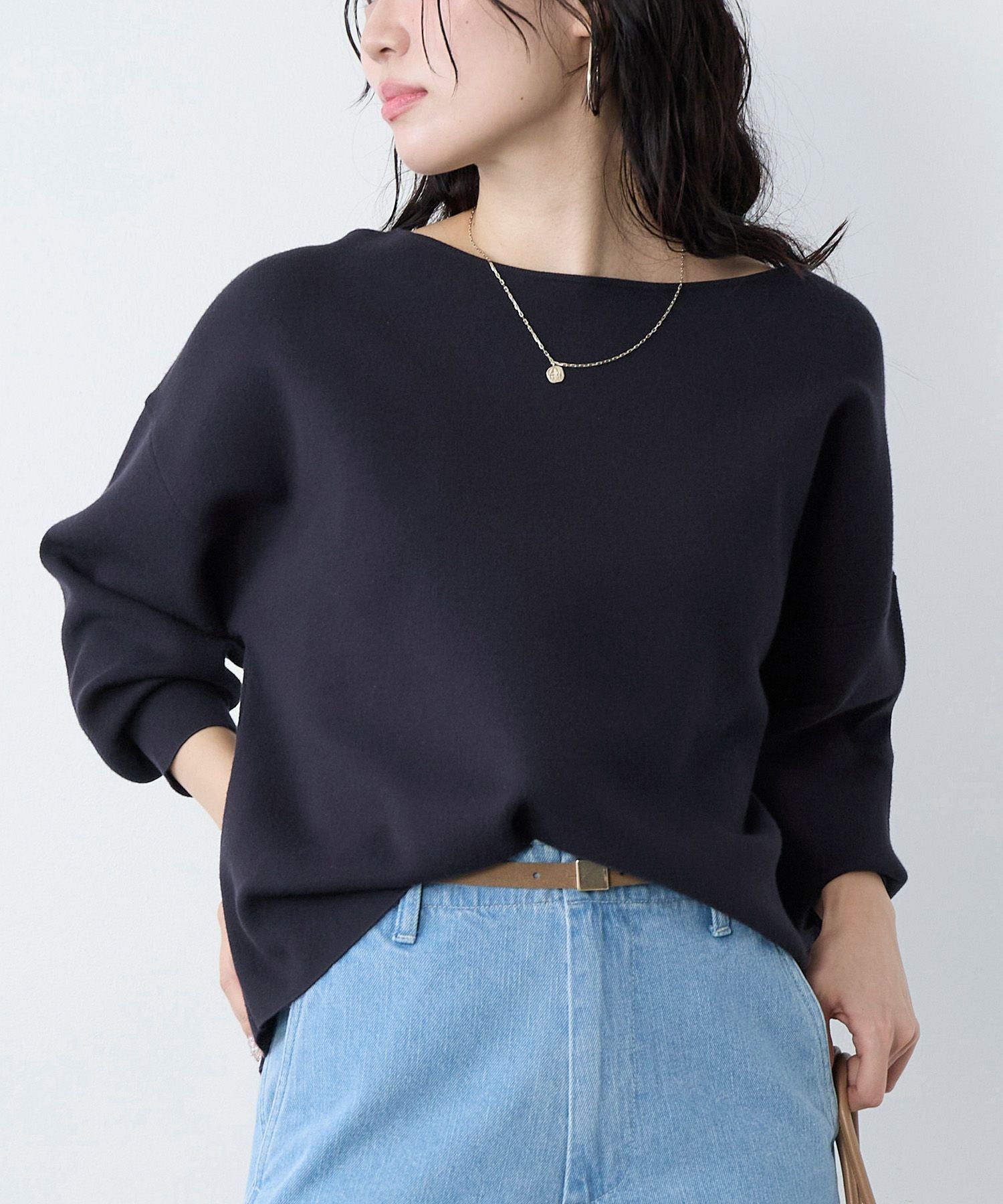 スムースボートネックニットプルオーバー | MICA&DEAL ONLINE STORE