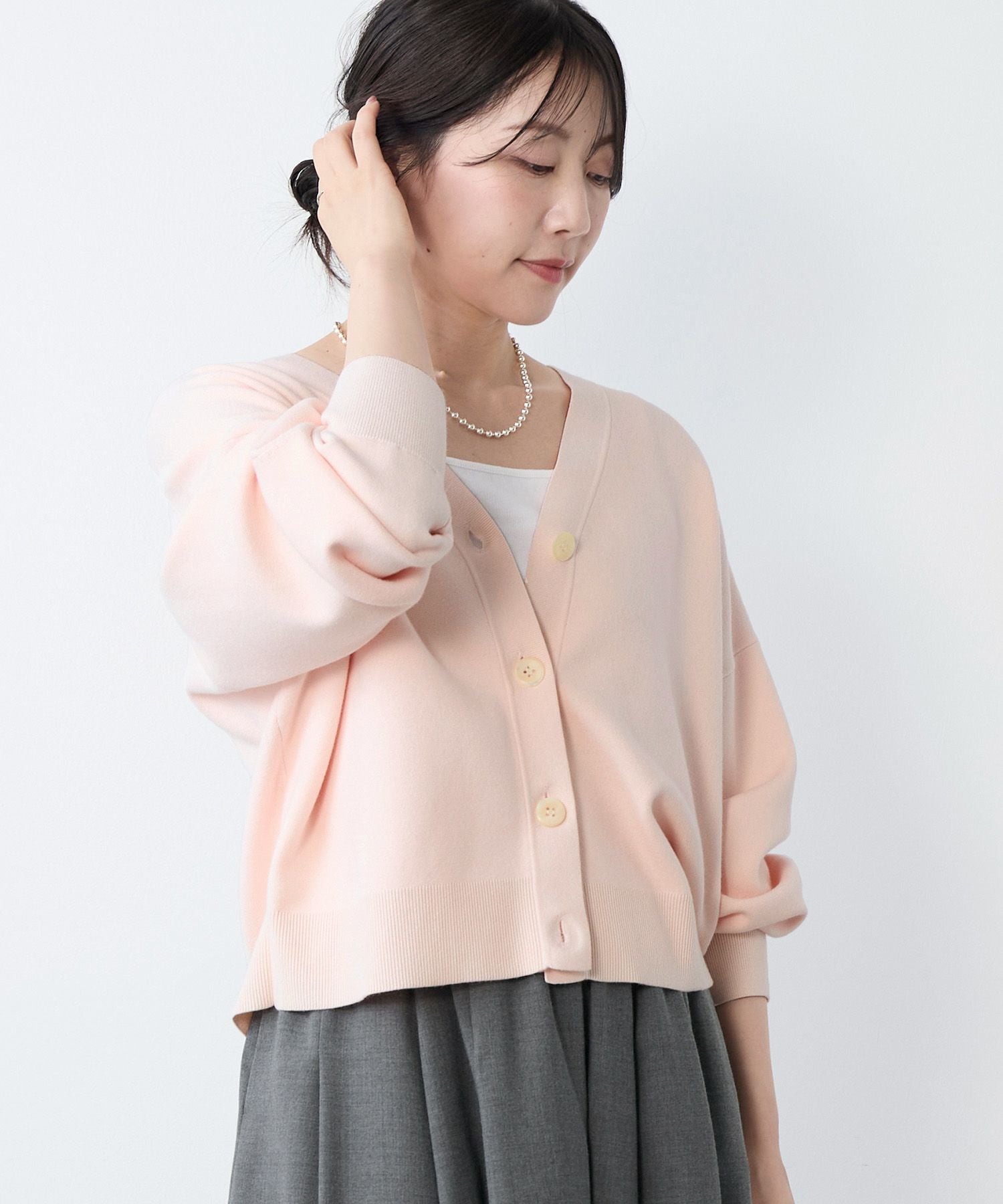 Mプルミエ カーディガン ベージュ系 ピンク お値下げ 楽天市場】カーディガン「笑顔に咲く美しさ、優しさ溢れる上品なピンク