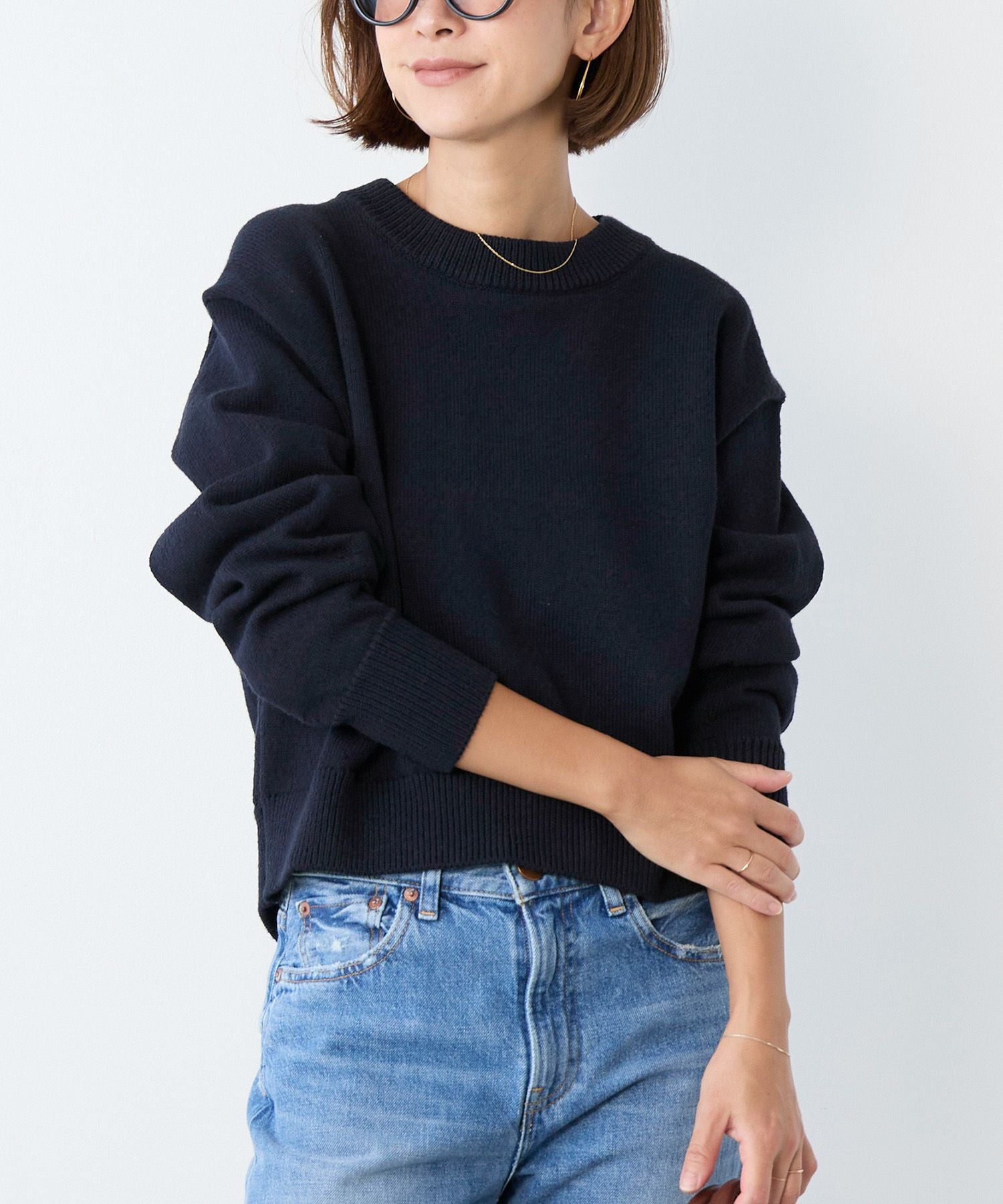 ミックスヤーンニットプルオーバー | MICA&DEAL ONLINE STORE