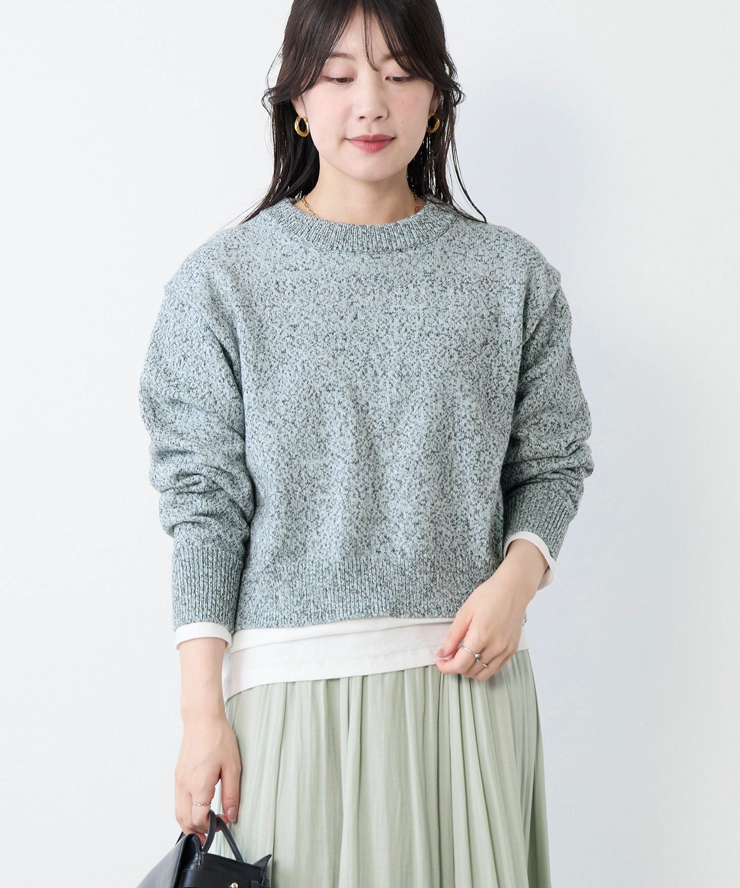 MICA&amp;DEAL ウールニットプルオーバー MICA&DEAL（マイカ＆ディール）の「タートルネックニットプルオーバー