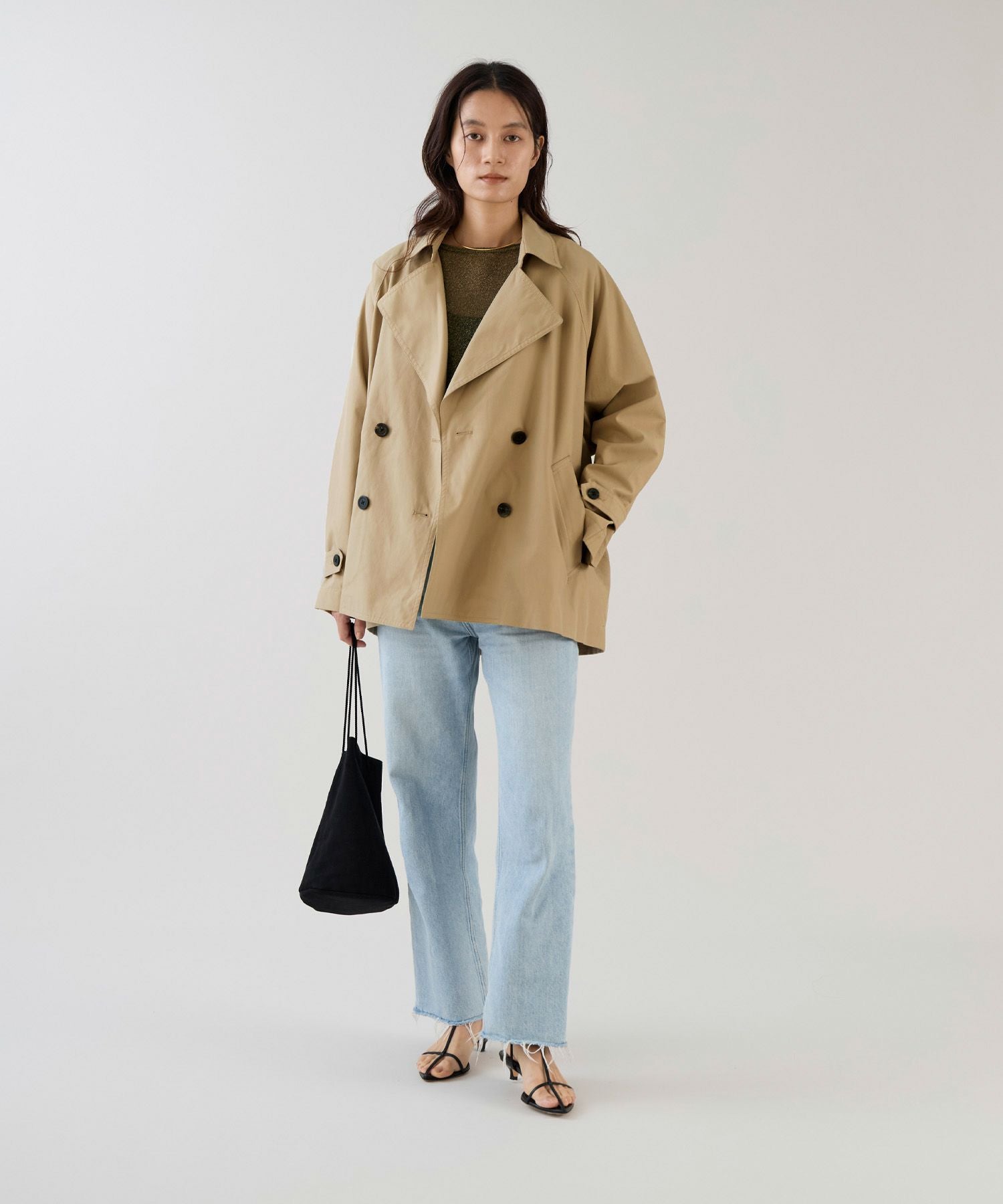 marmors】raglan short trench coat | MICA&DEAL ONLINE STORE
