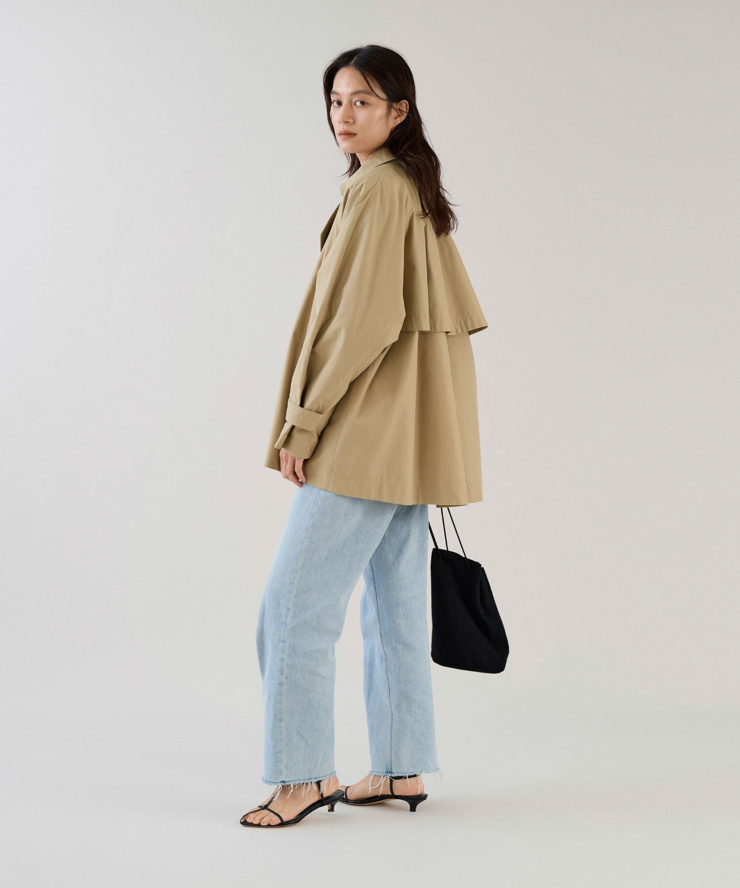 marmors】raglan short trench coat | MICA&DEAL ONLINE STORE