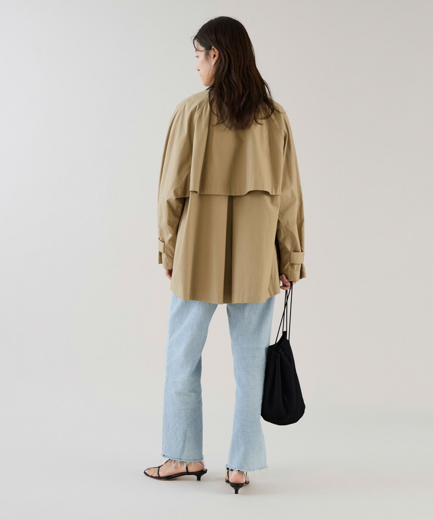 marmors】raglan short trench coat | MICA&DEAL ONLINE STORE
