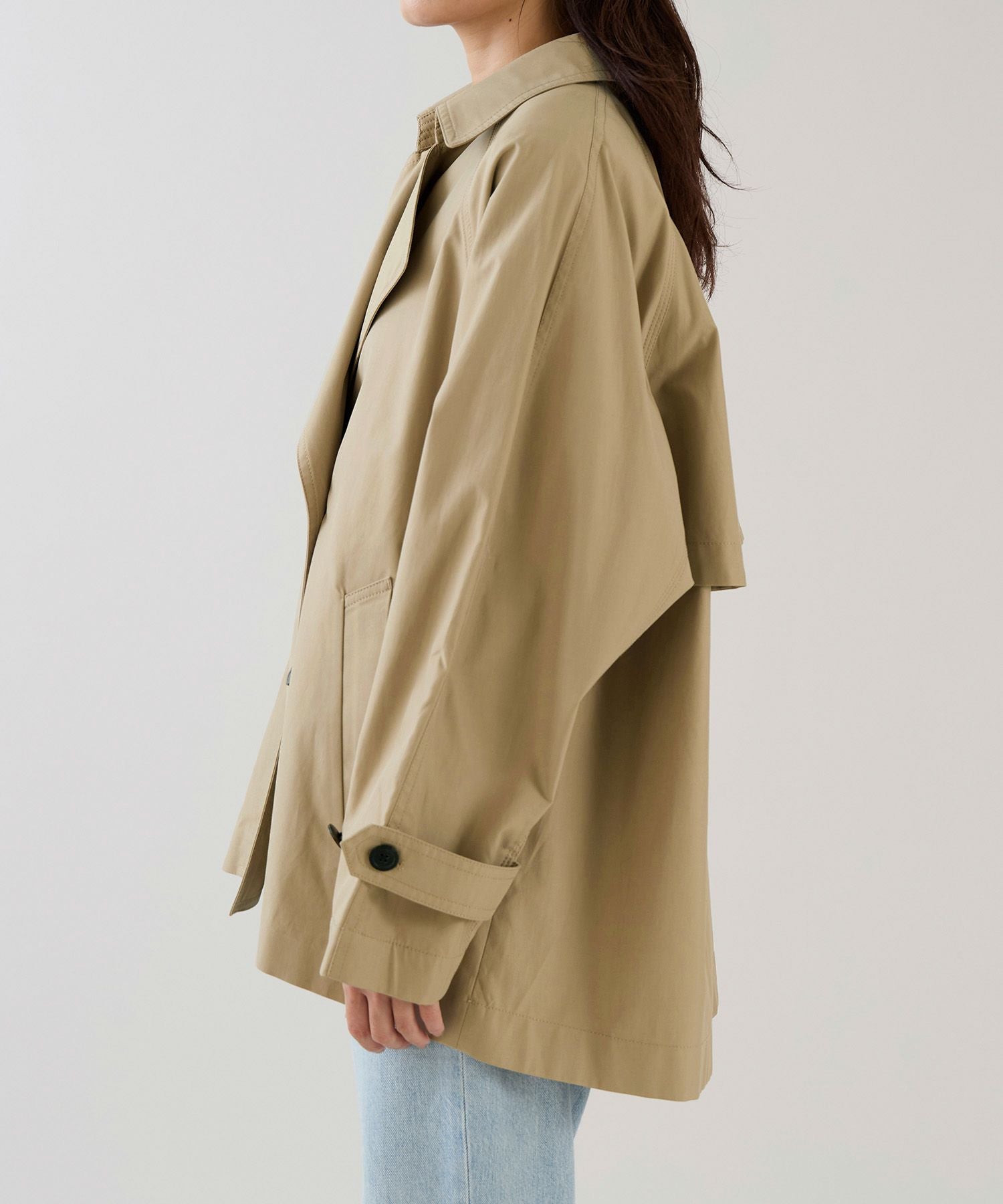 新品 2025年購入 marmors マルモア ショートトレンチ オケージョン marmors】raglan short trench coat | MICA&DEAL ONLINE STORE