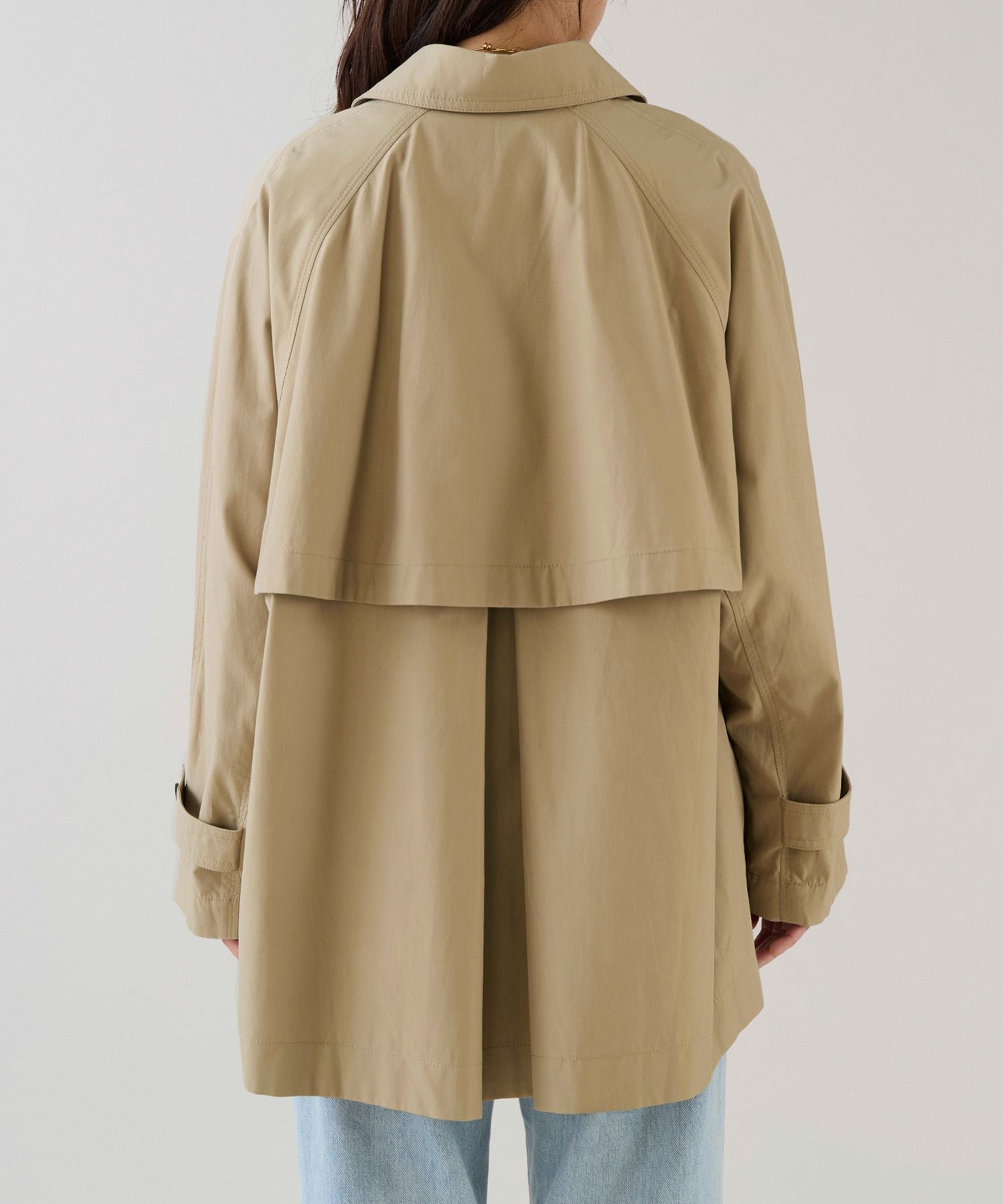 marmors】raglan short trench coat | MICA&DEAL ONLINE STORE