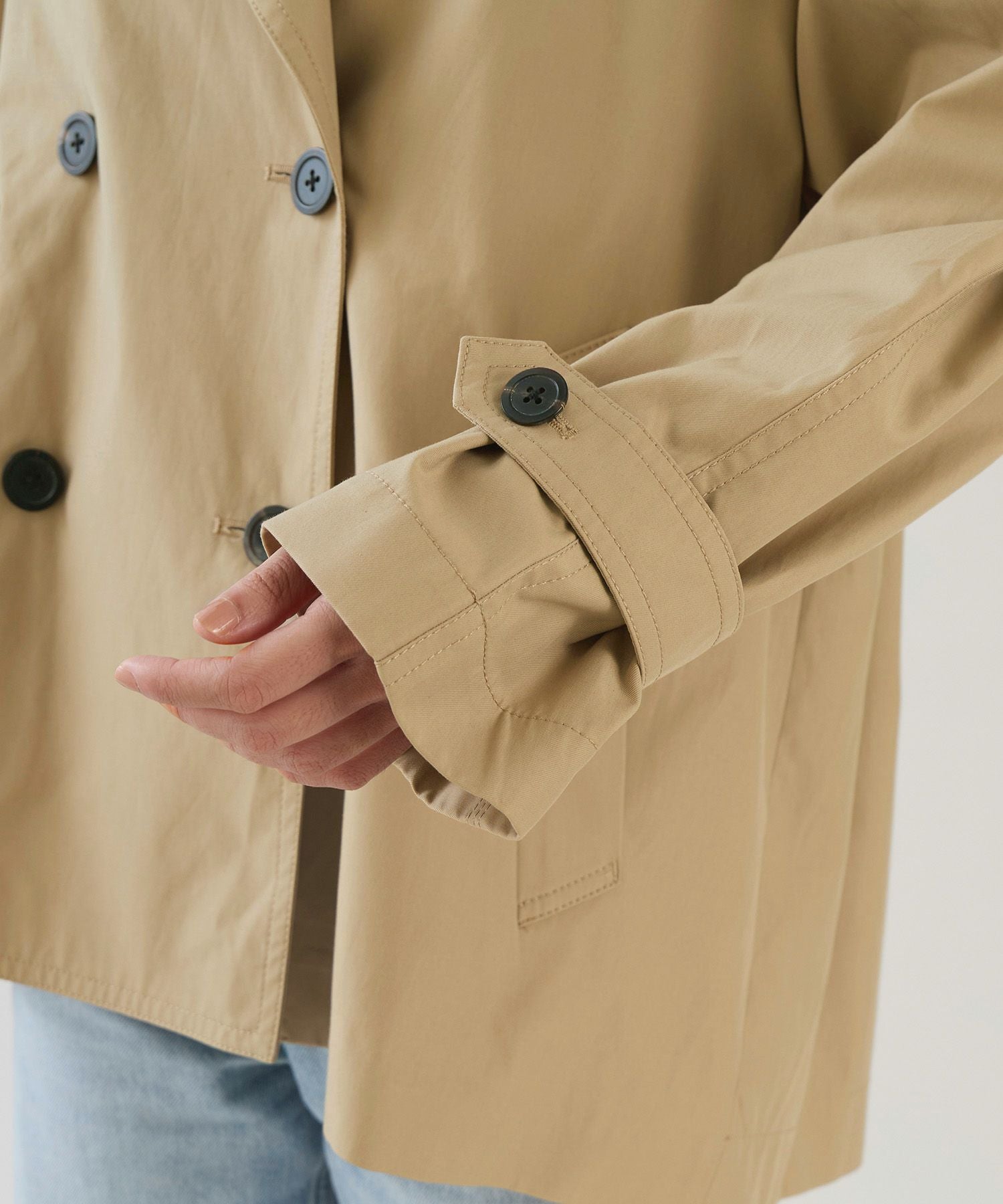 marmors】raglan short trench coat | MICA&DEAL ONLINE STORE
