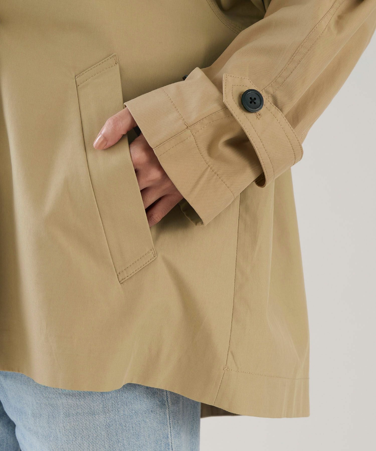 marmors】raglan short trench coat | MICA&DEAL ONLINE STORE