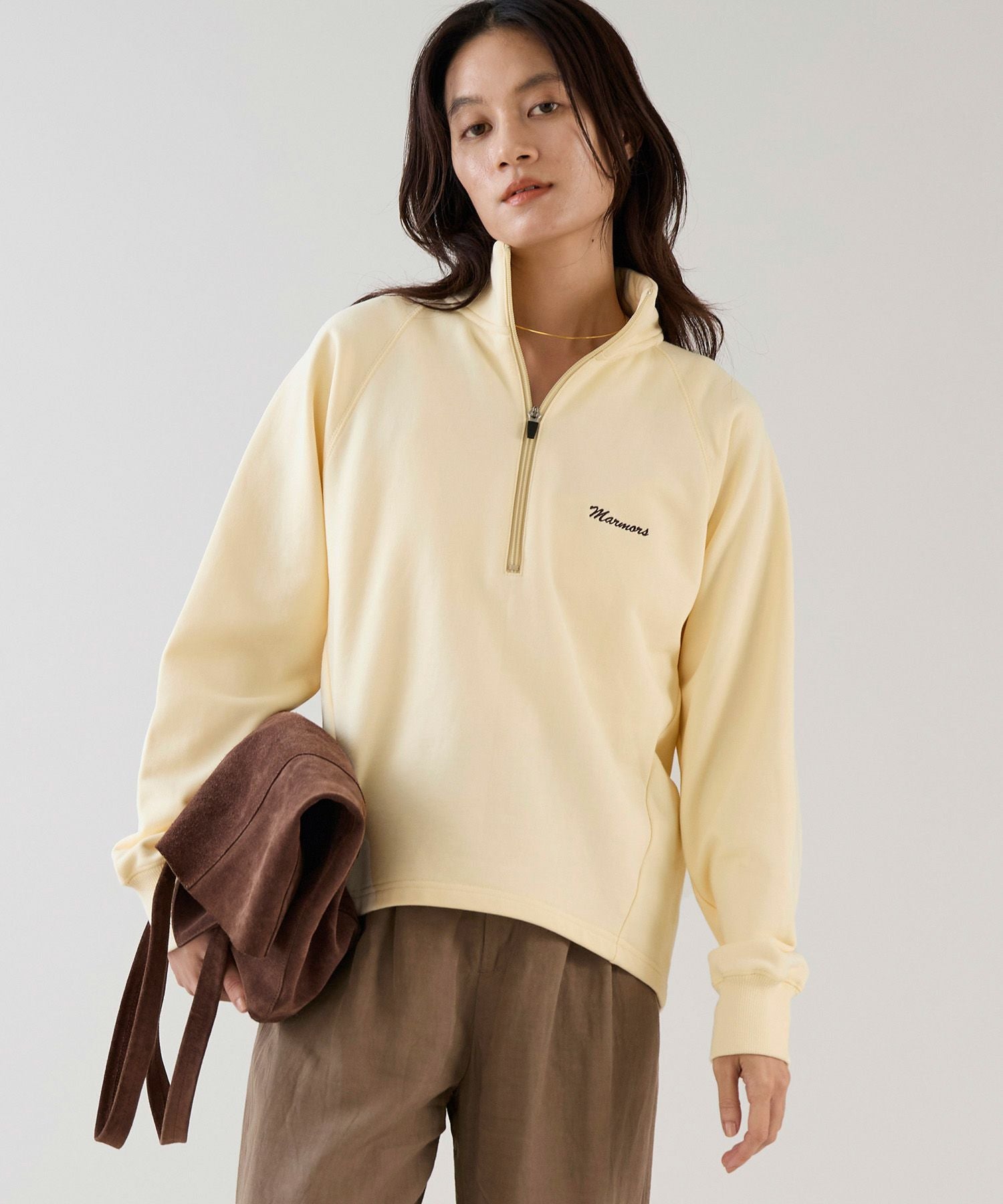 marmors】half zip sweat | MICA&DEAL ONLINE STORE