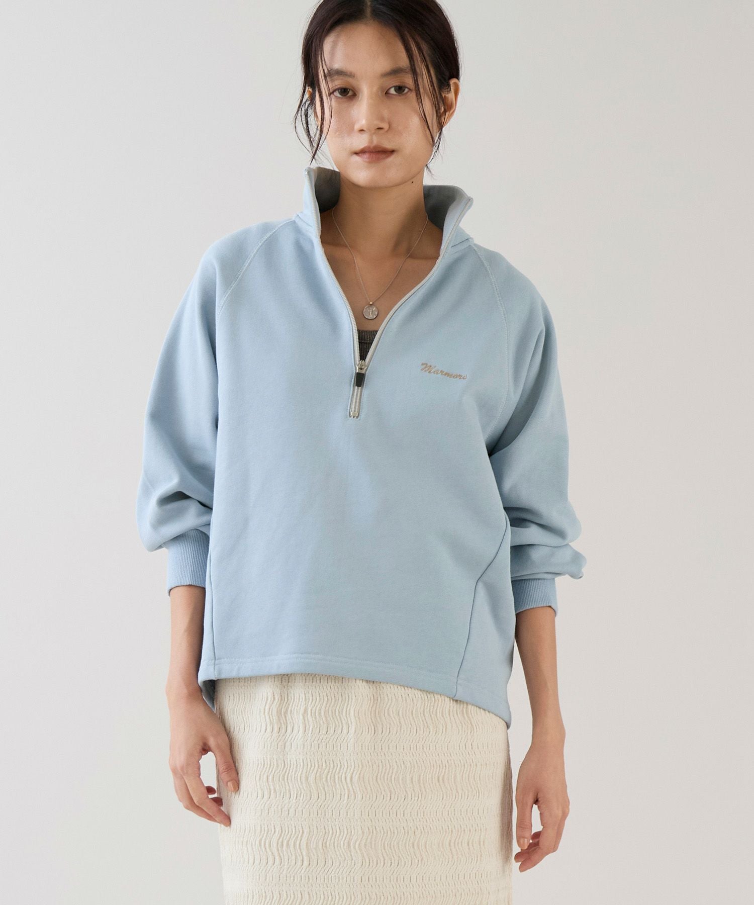 marmors】half zip sweat | MICA&DEAL ONLINE STORE