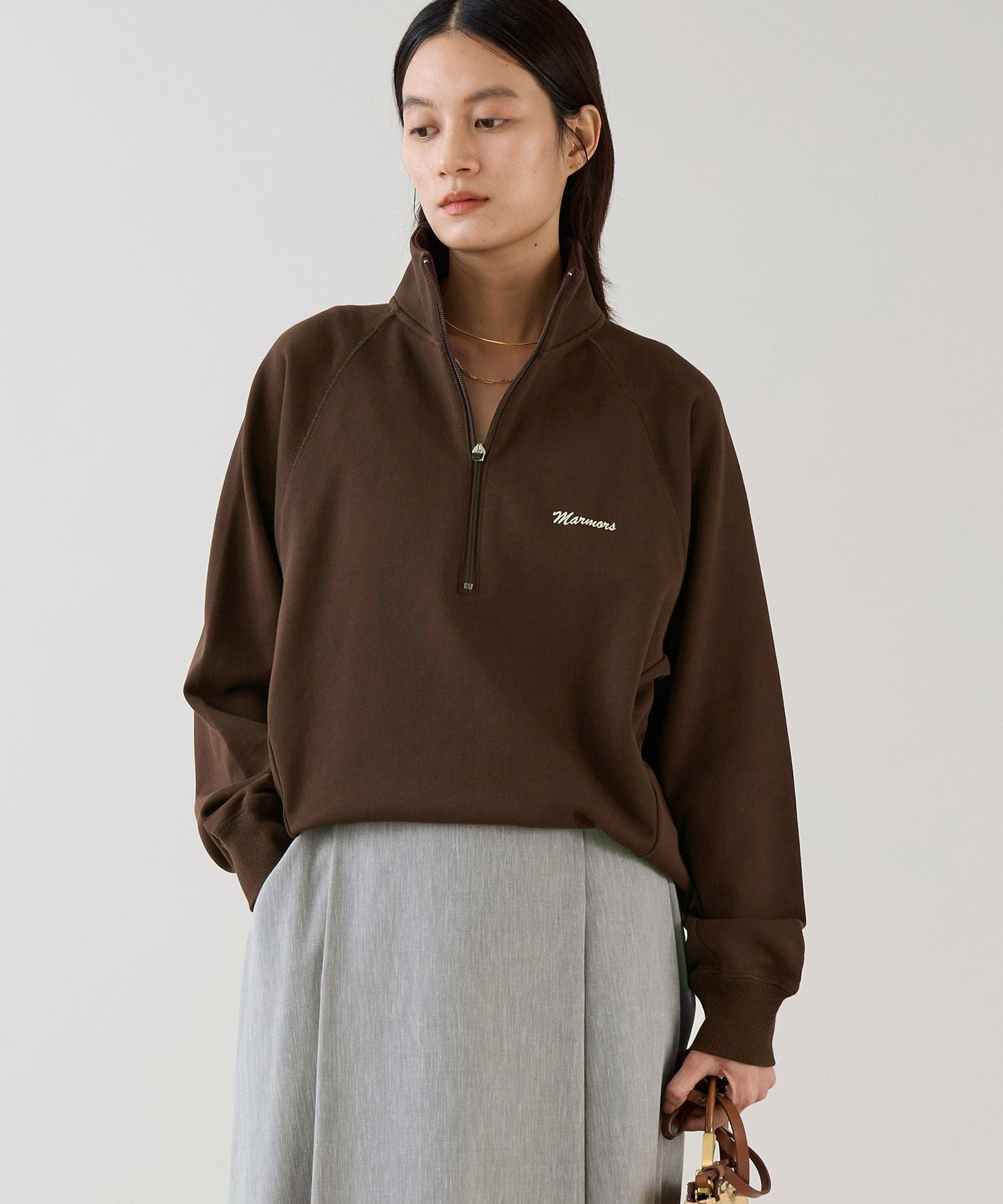 marmors】half zip sweat | MICA&DEAL ONLINE STORE
