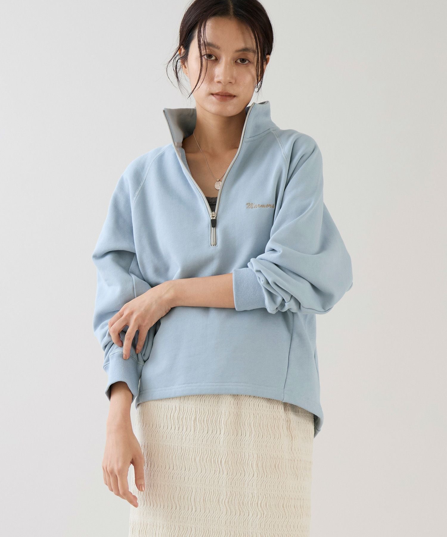 marmors】half zip sweat | MICA&DEAL ONLINE STORE