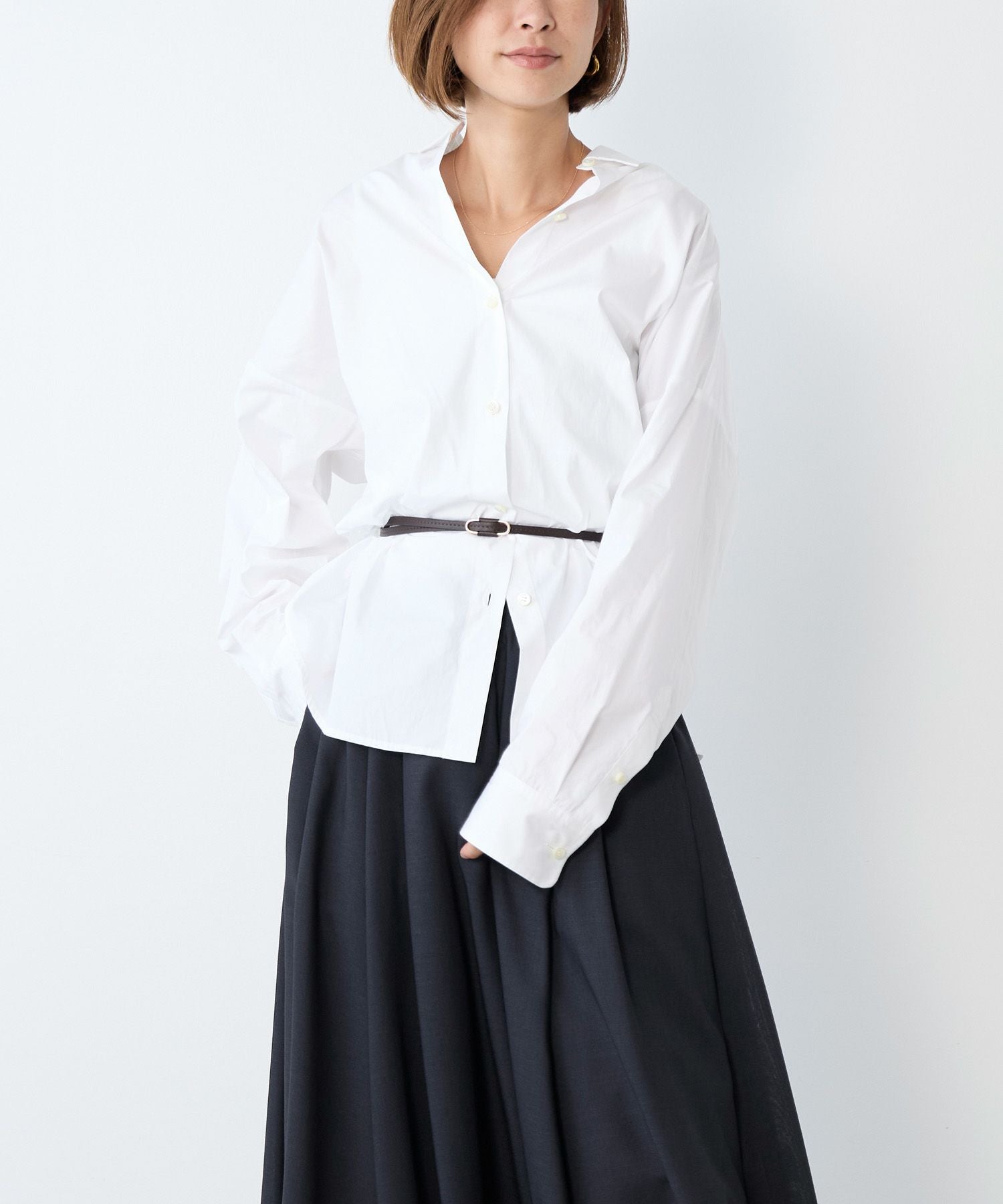 ポプリンストライプオーバーシャツ | MICA&DEAL ONLINE STORE