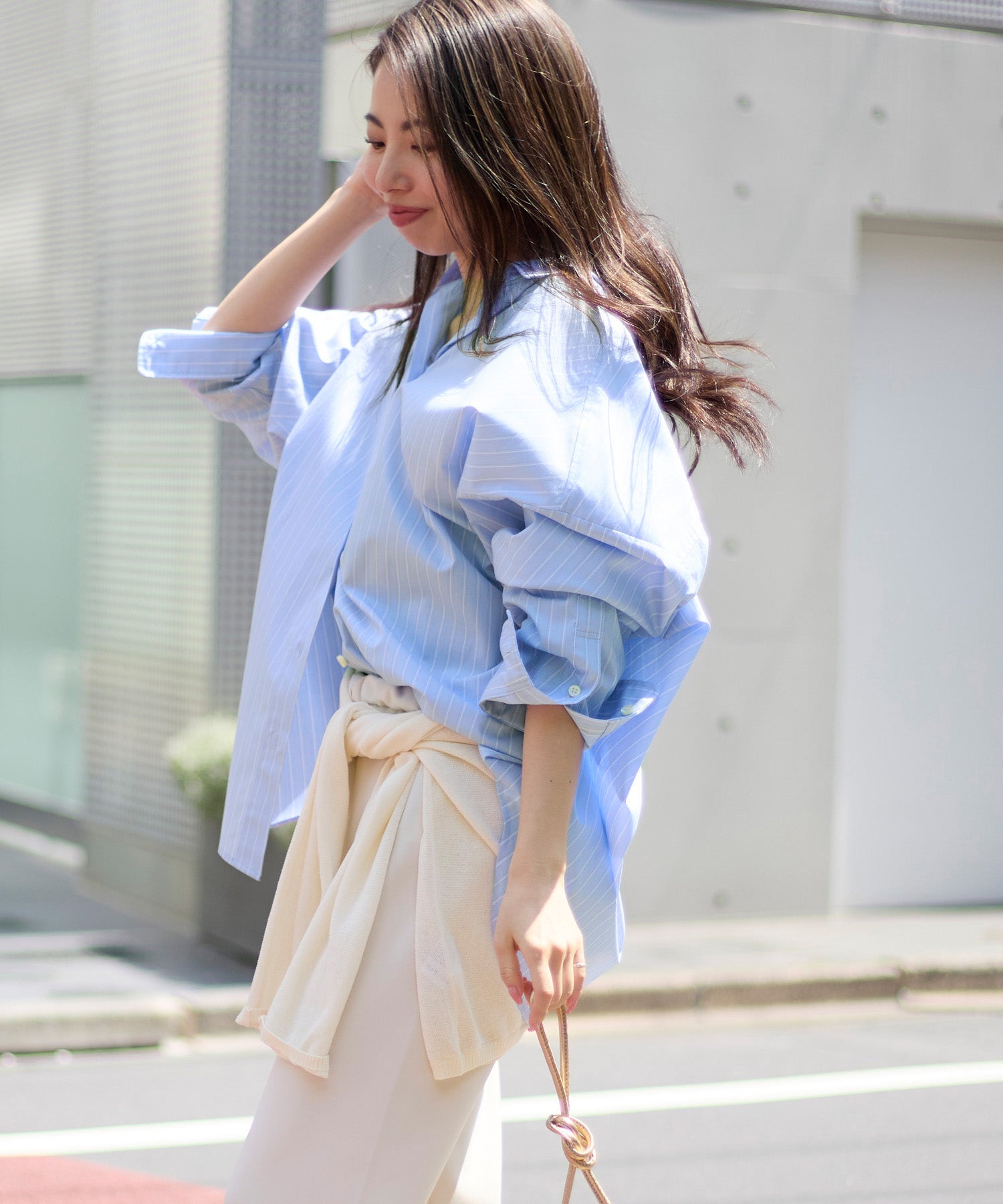 ポプリンストライプオーバーシャツ | MICA&DEAL ONLINE STORE