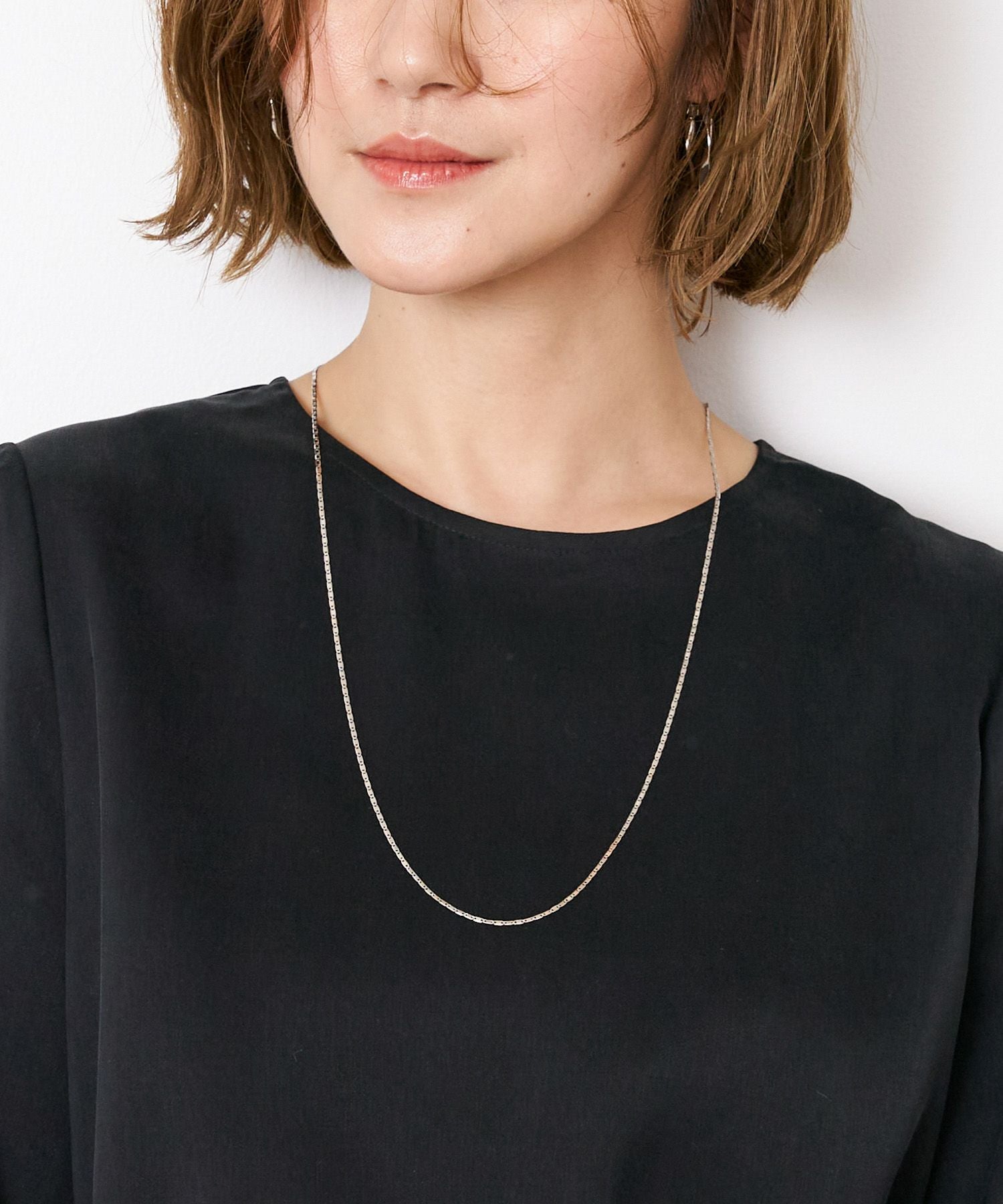 MARIA BLACK】シルバーチェーンネックレス-Karen Necklace SLV
