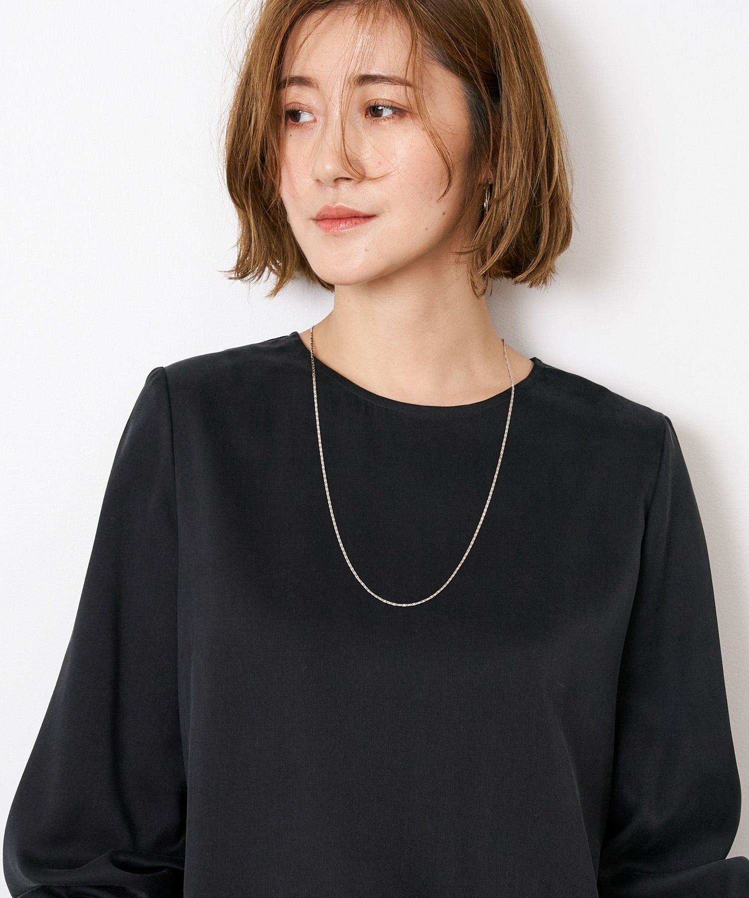 MARIA BLACK】シルバーチェーンネックレス-Karen Necklace SLV