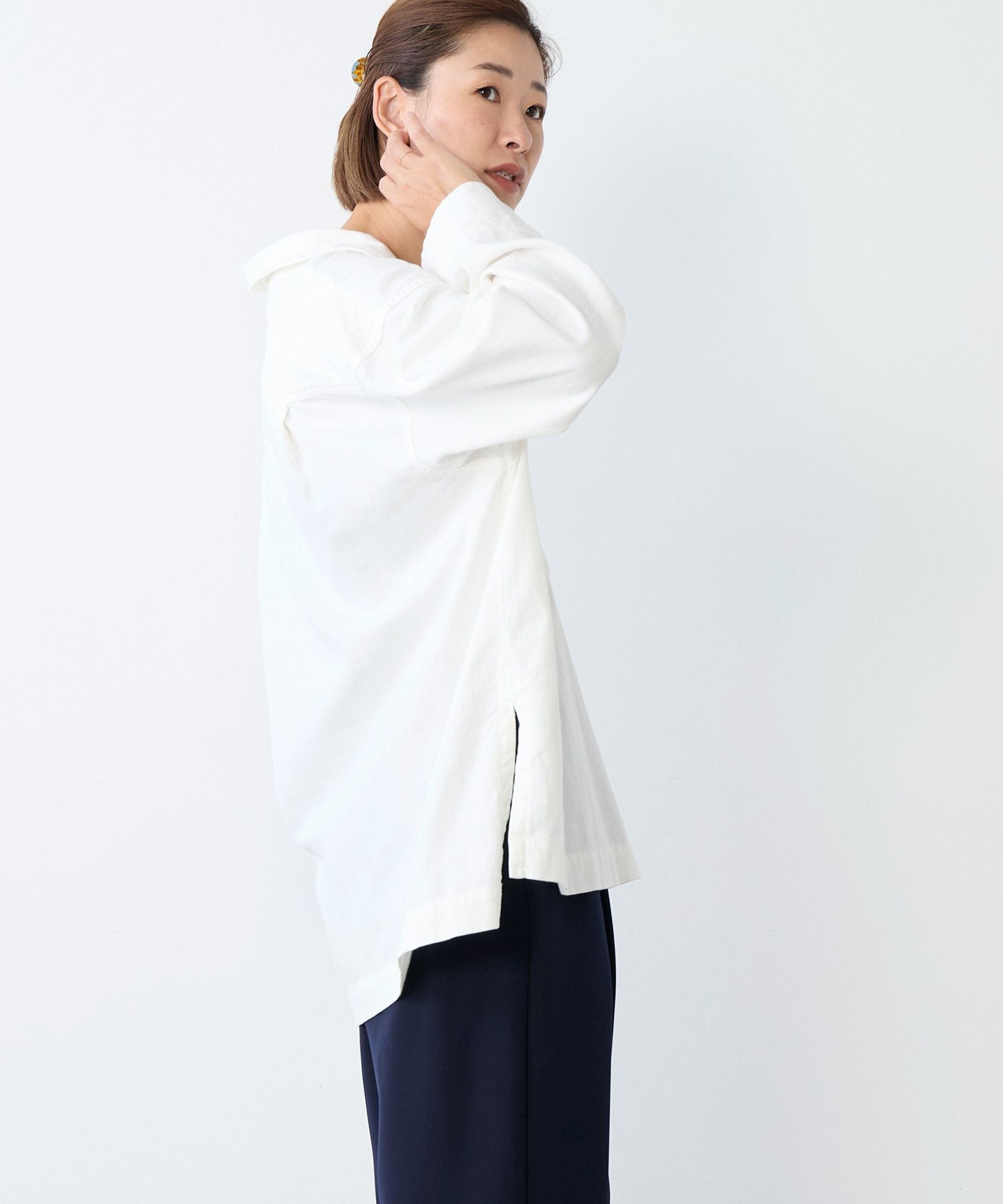 レースアップデニムブラウス | MICA&DEAL ONLINE STORE