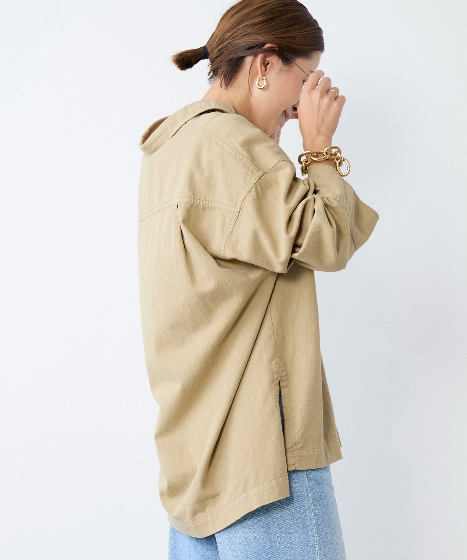 レースアップデニムブラウス | MICA&DEAL ONLINE STORE