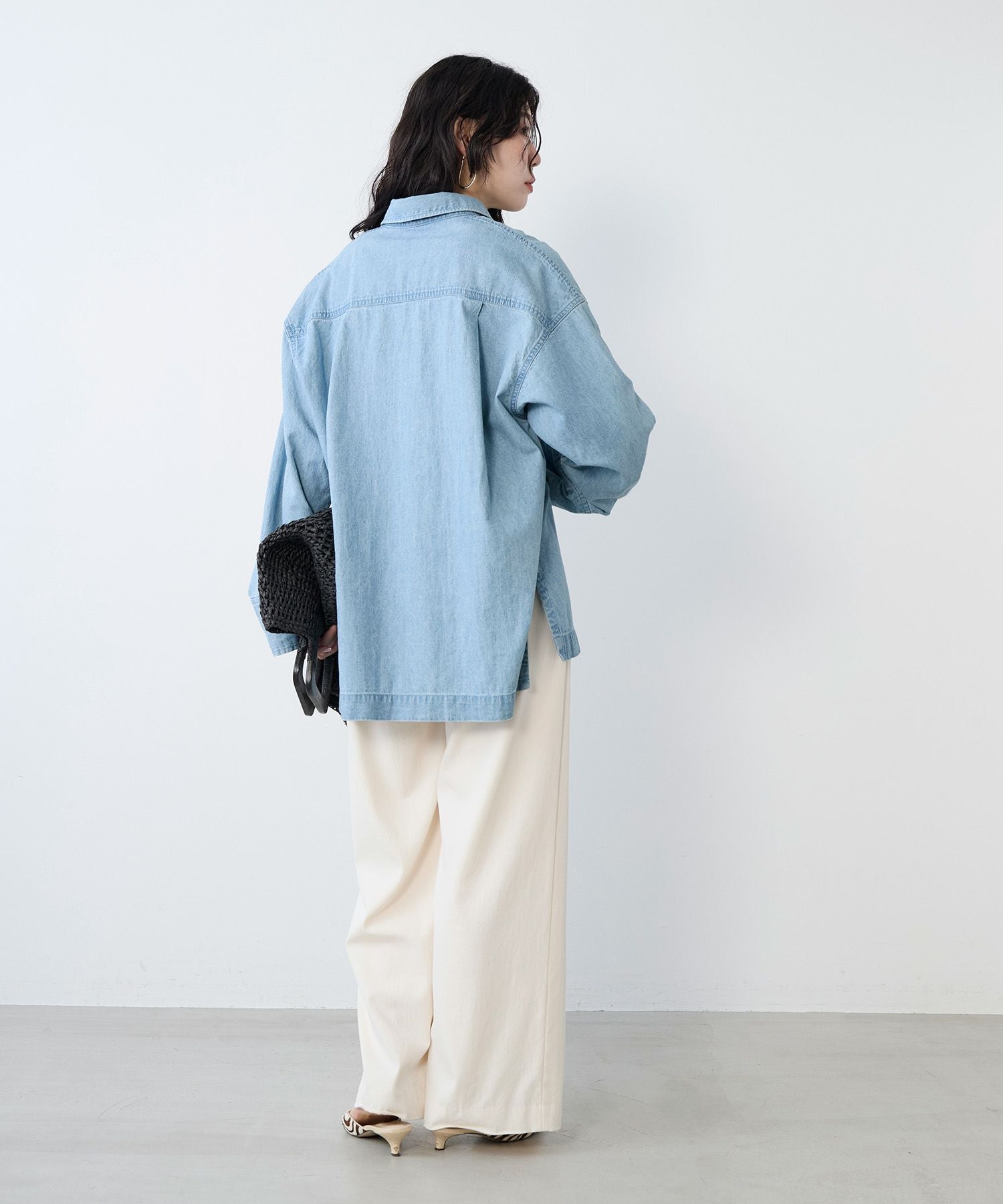 TIME SALE 40%off]レースアップデニムブラウス | MICA&DEAL ONLINE STORE