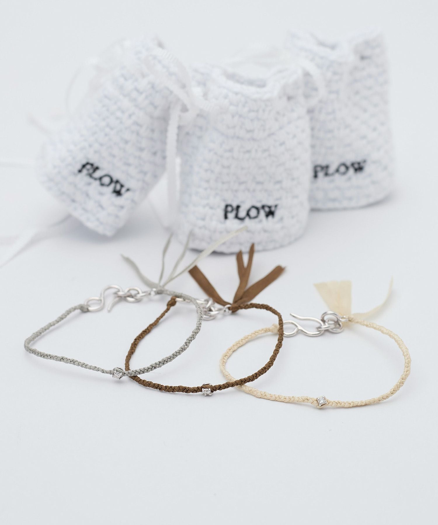 Pure Silk ブレスレット（1粒ダイヤモンド付） SCOSHA 最終値下げ PLOW】ブレスレット-Pure Silk Bracelet 1Dia | MICA&DEAL ONLINE STORE