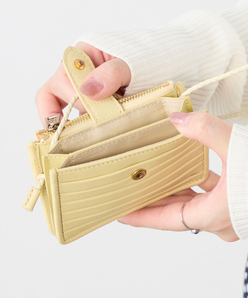 BOGKI】ストラップ付きウォレット-RIPPLE Wallet | MICA&DEAL ONLINE STORE
