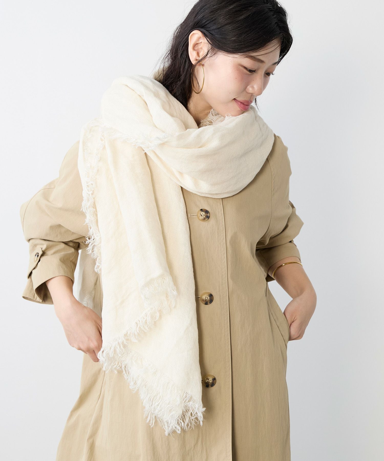 ASAUCE MELER】リネンガーゼストール | MICA&DEAL ONLINE STORE