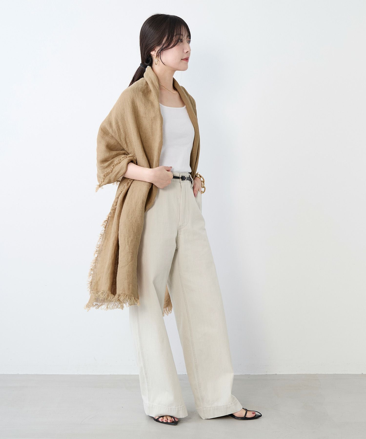 ASAUCE MELER】リネンガーゼストール | MICA&DEAL ONLINE STORE