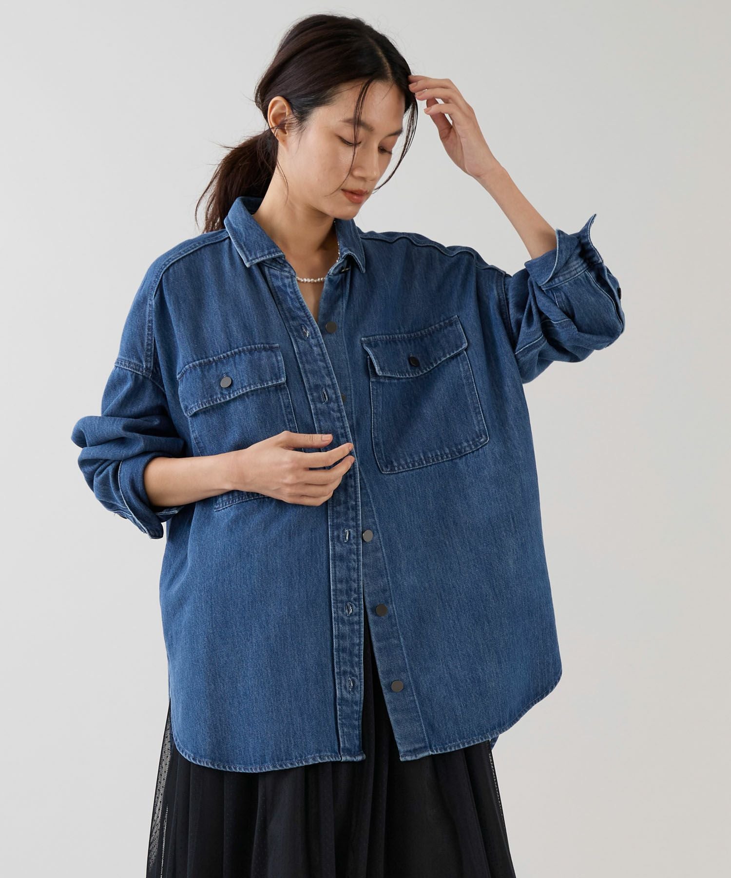 marmors】loose shirt | MICA&DEAL ONLINE STORE