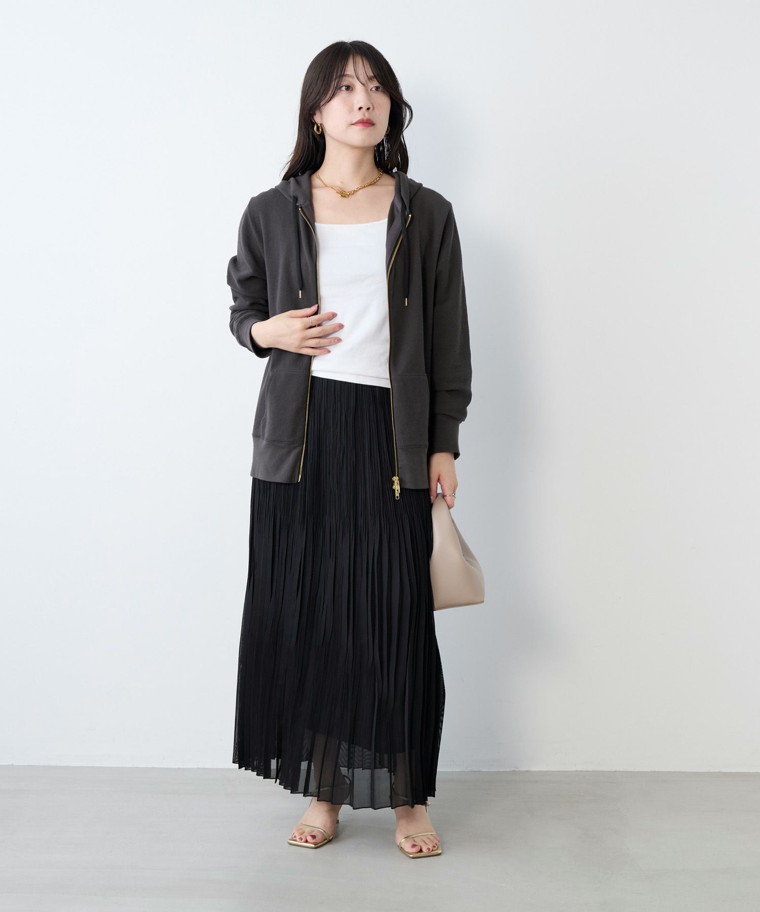 カラミプリーツロングスカート | MICA&DEAL ONLINE STORE