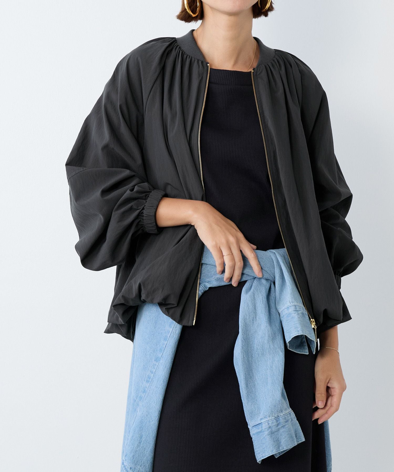 ヘムバルーンナイロンブルゾン | MICA&DEAL ONLINE STORE