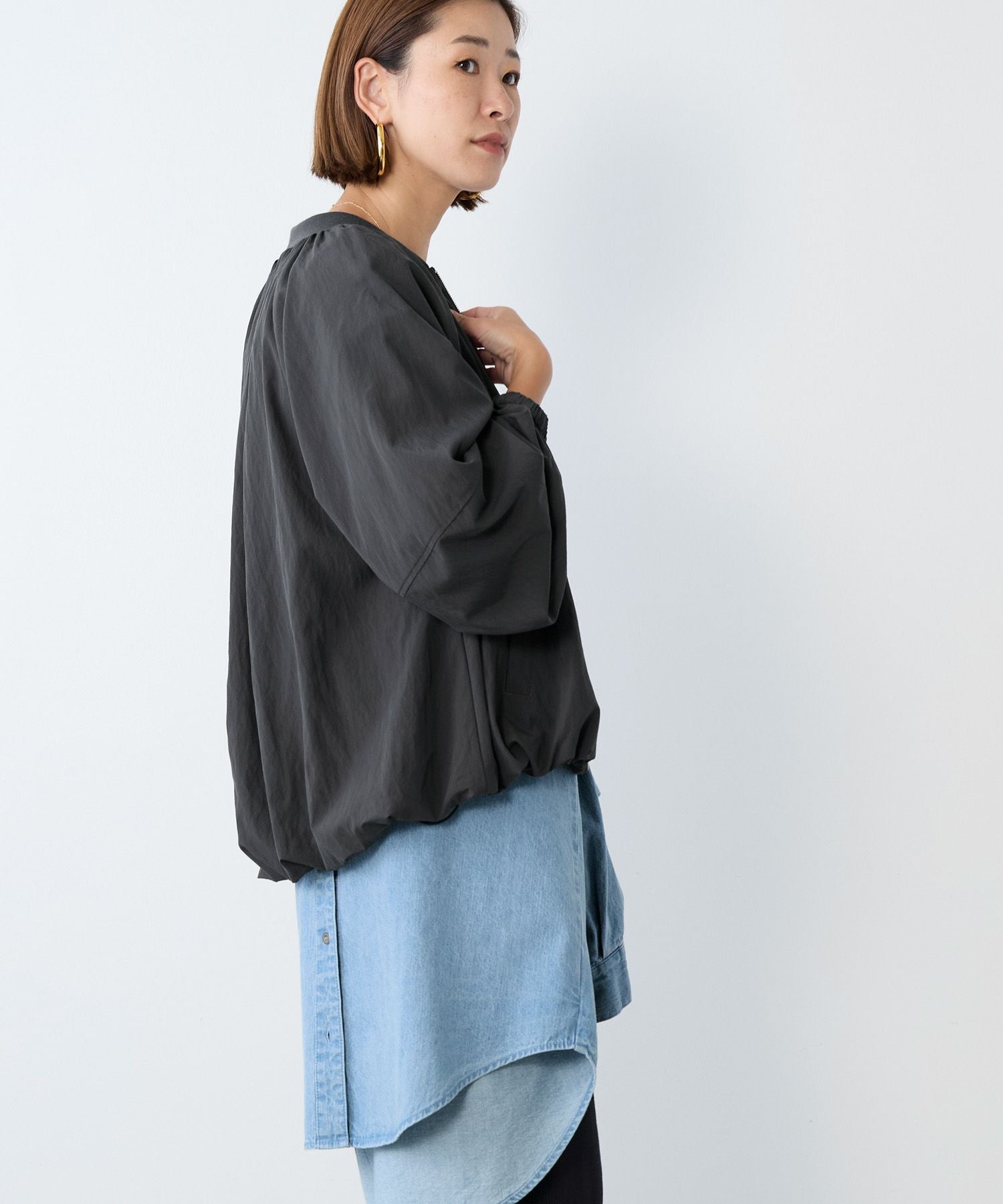 ヘムバルーンナイロンブルゾン | MICA&DEAL ONLINE STORE
