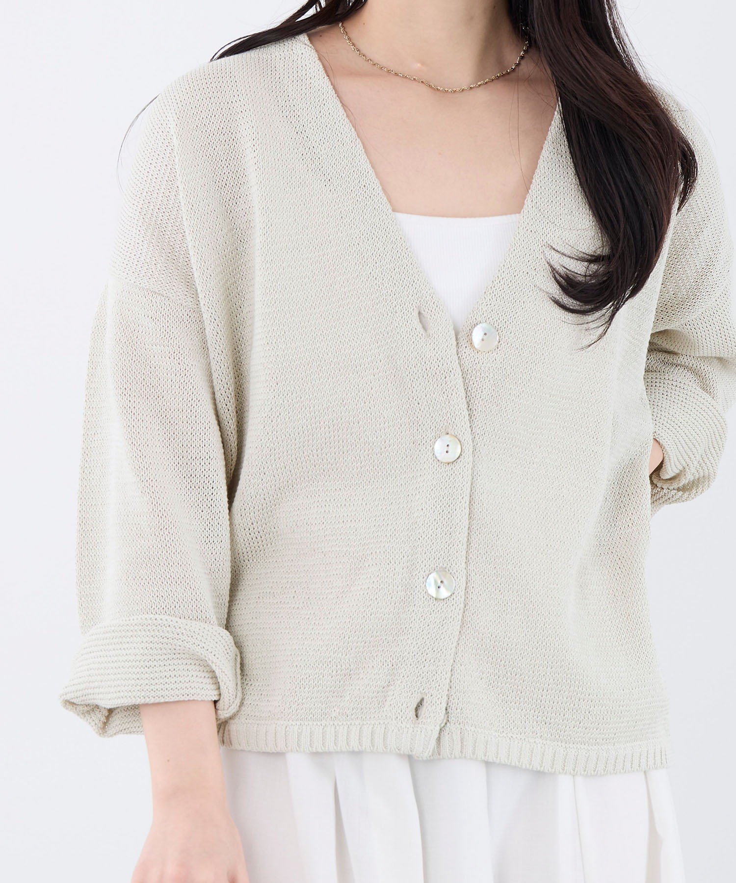 Vネックルーズニットカーディガン | MICA&DEAL ONLINE STORE