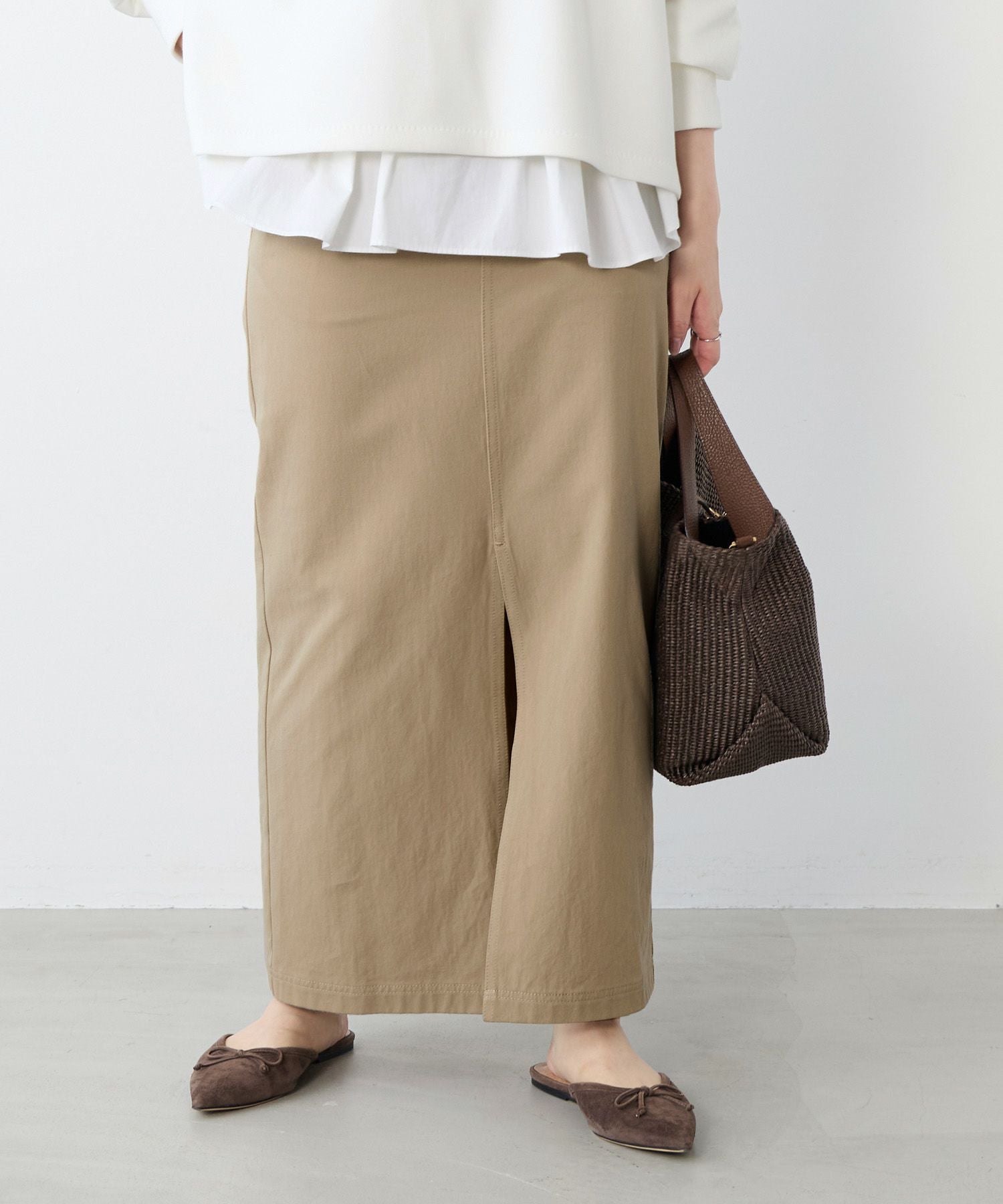 コットンチノタイトスカート | MICA&DEAL ONLINE STORE