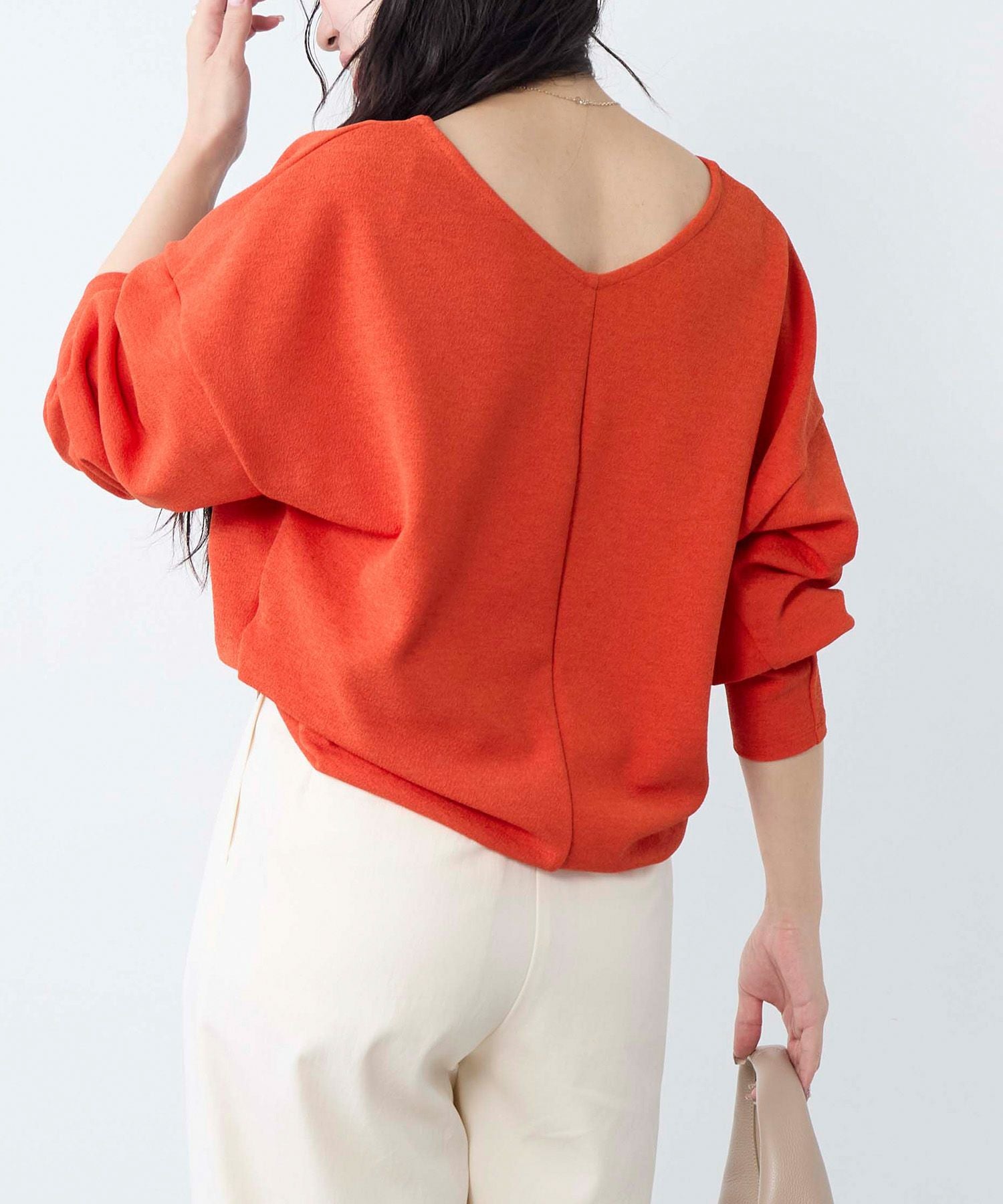 30%off]ジョーゼットサイドタックVネックプルオーバー | MICA&DEAL