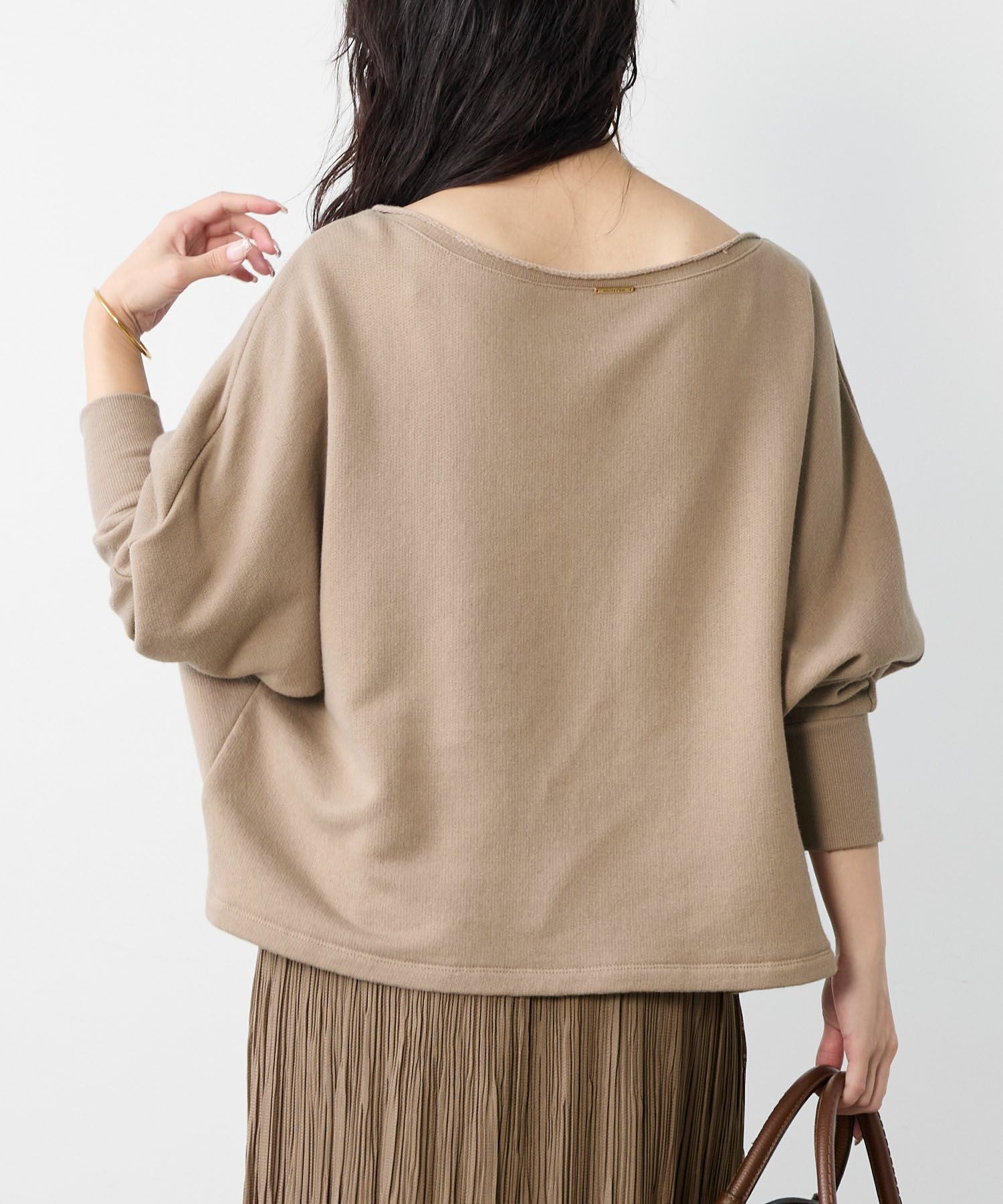 リネンブレンドドルマンルーズスウェット | MICA&DEAL ONLINE STORE
