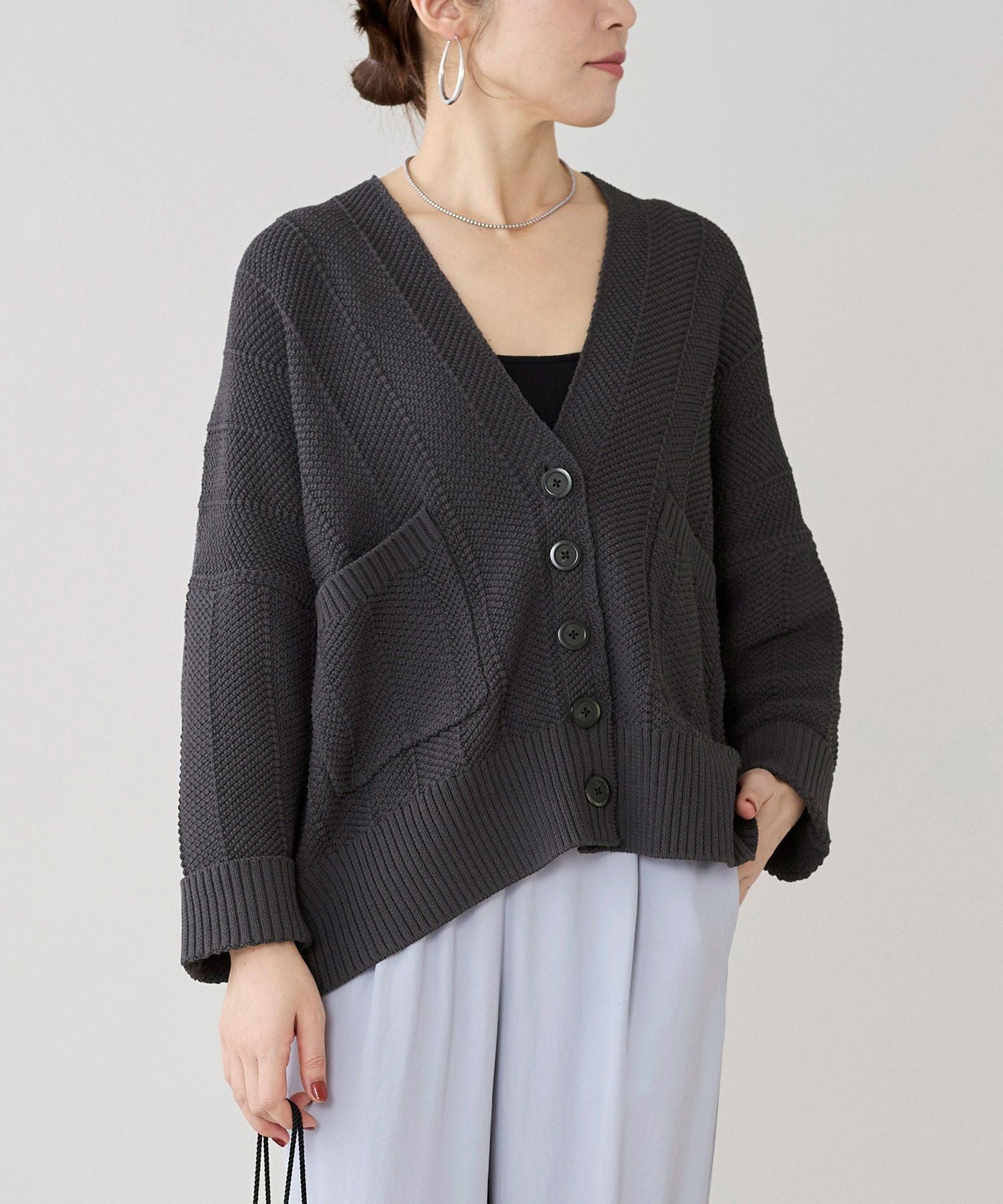 marmors】herringbone knit cardigan | MICA&DEAL ONLINE STORE