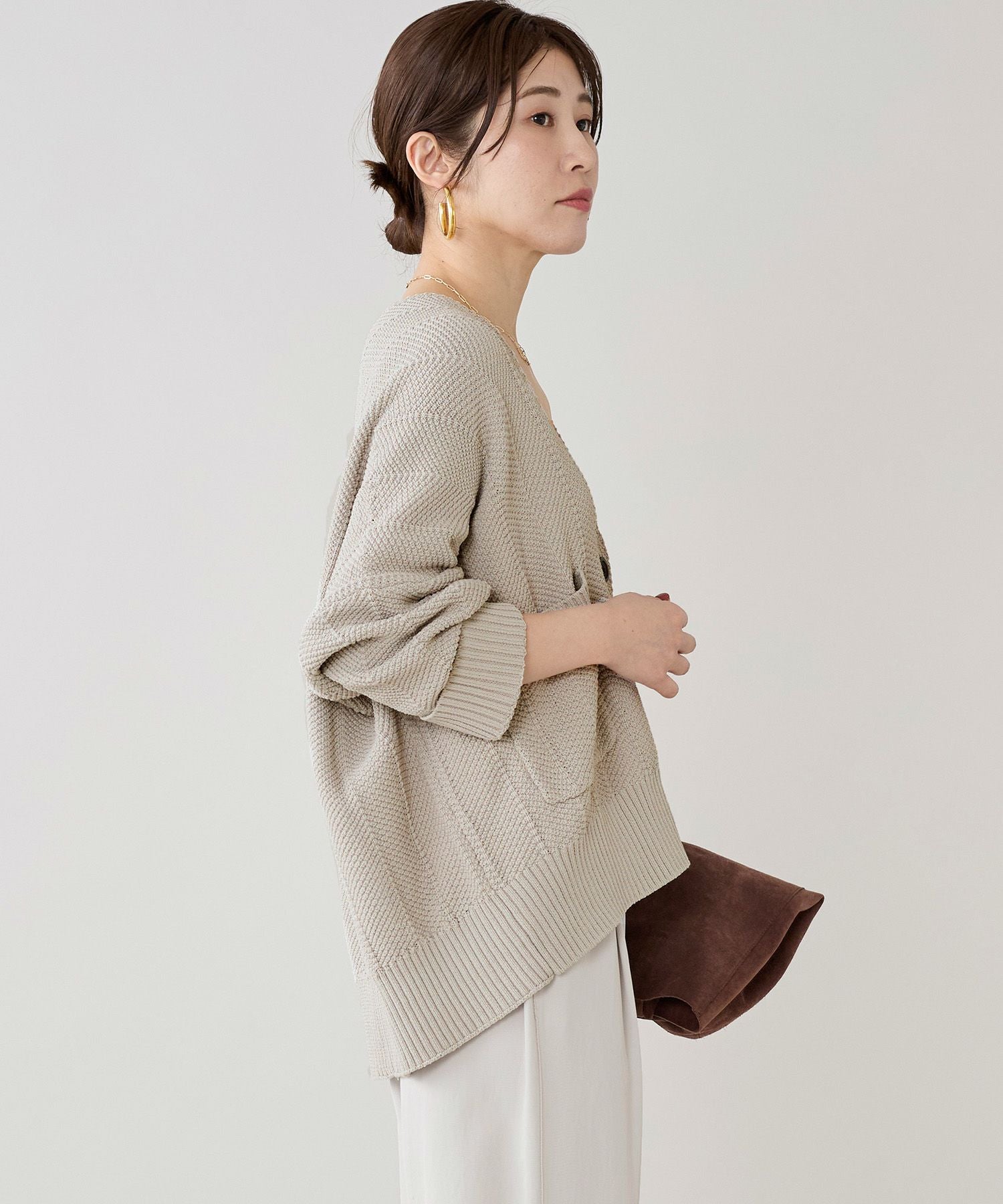 marmors】herringbone knit cardigan | MICA&DEAL ONLINE STORE