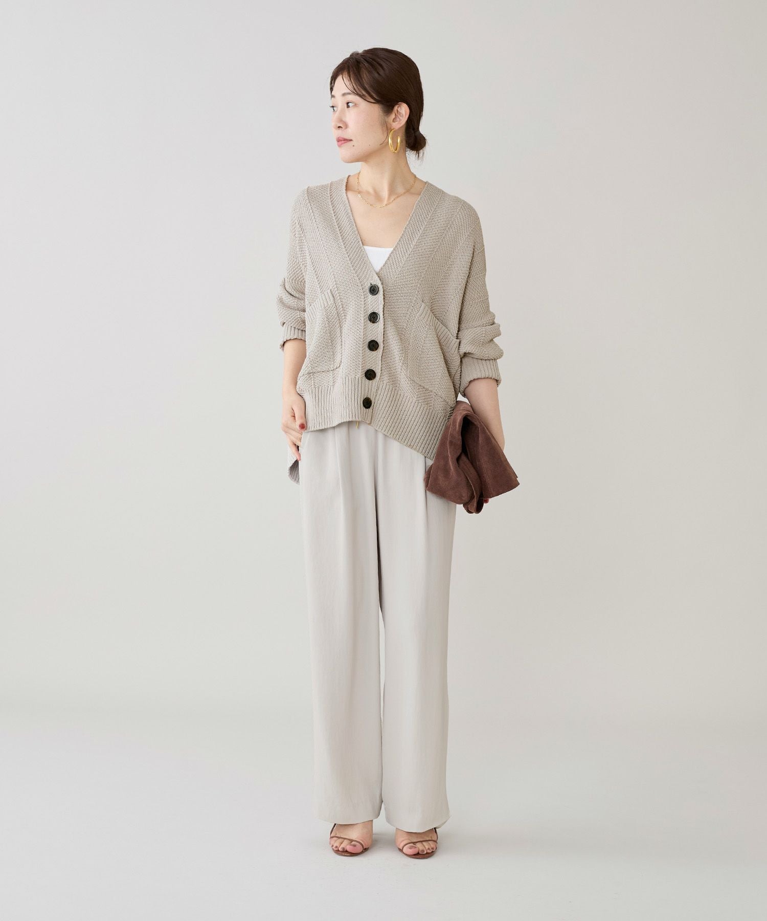 marmors】herringbone knit cardigan | MICA&DEAL ONLINE STORE