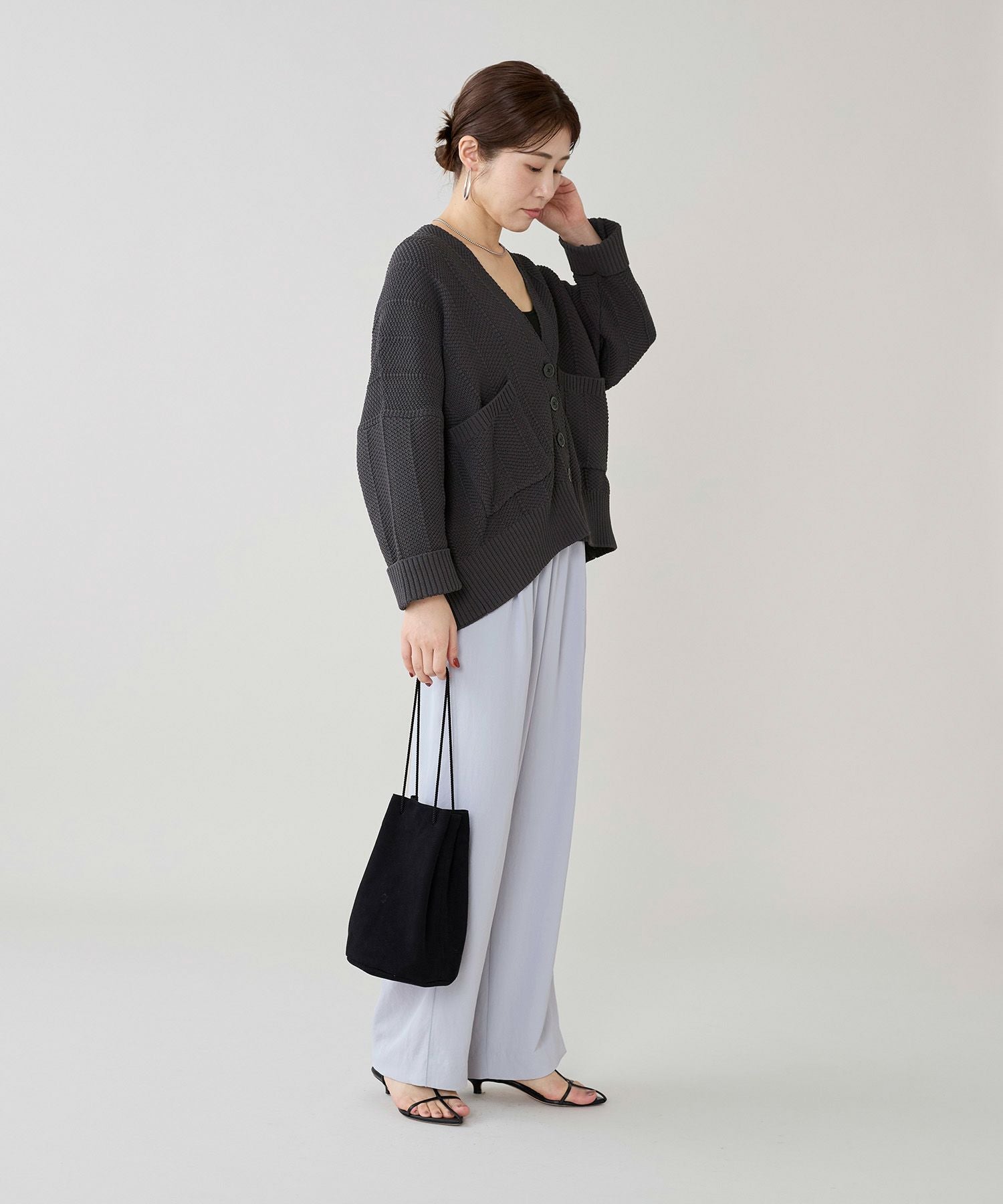 marmors カーディガン marmors】herringbone knit cardigan | MICA&DEAL ONLINE STORE