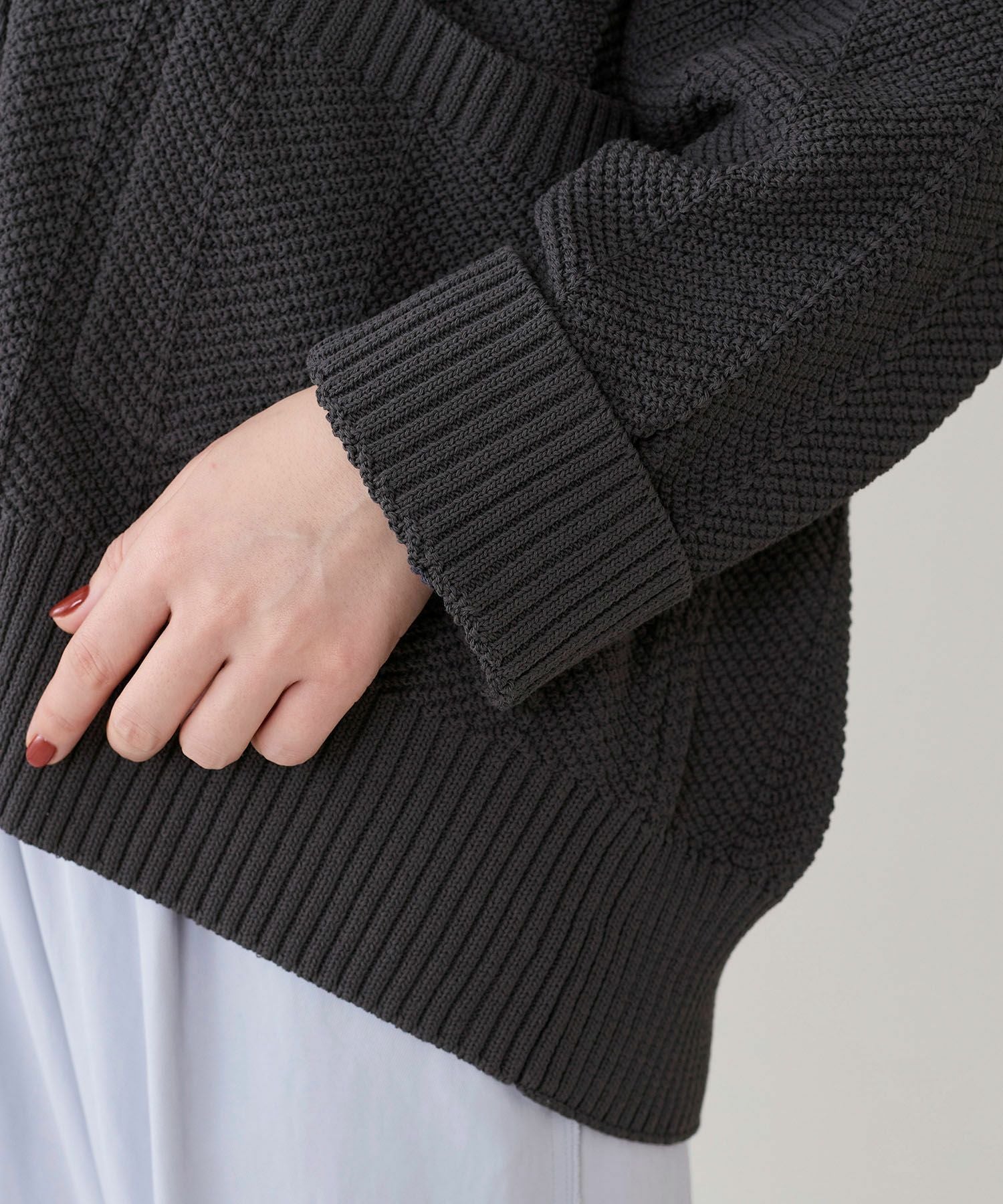 marmors】herringbone knit cardigan | MICA&DEAL ONLINE STORE