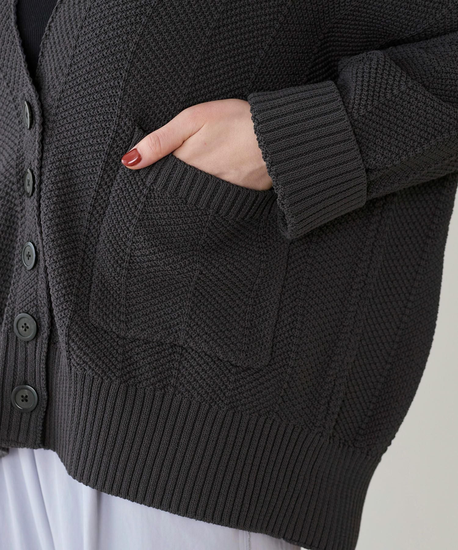 marmors】herringbone knit cardigan | MICA&DEAL ONLINE STORE