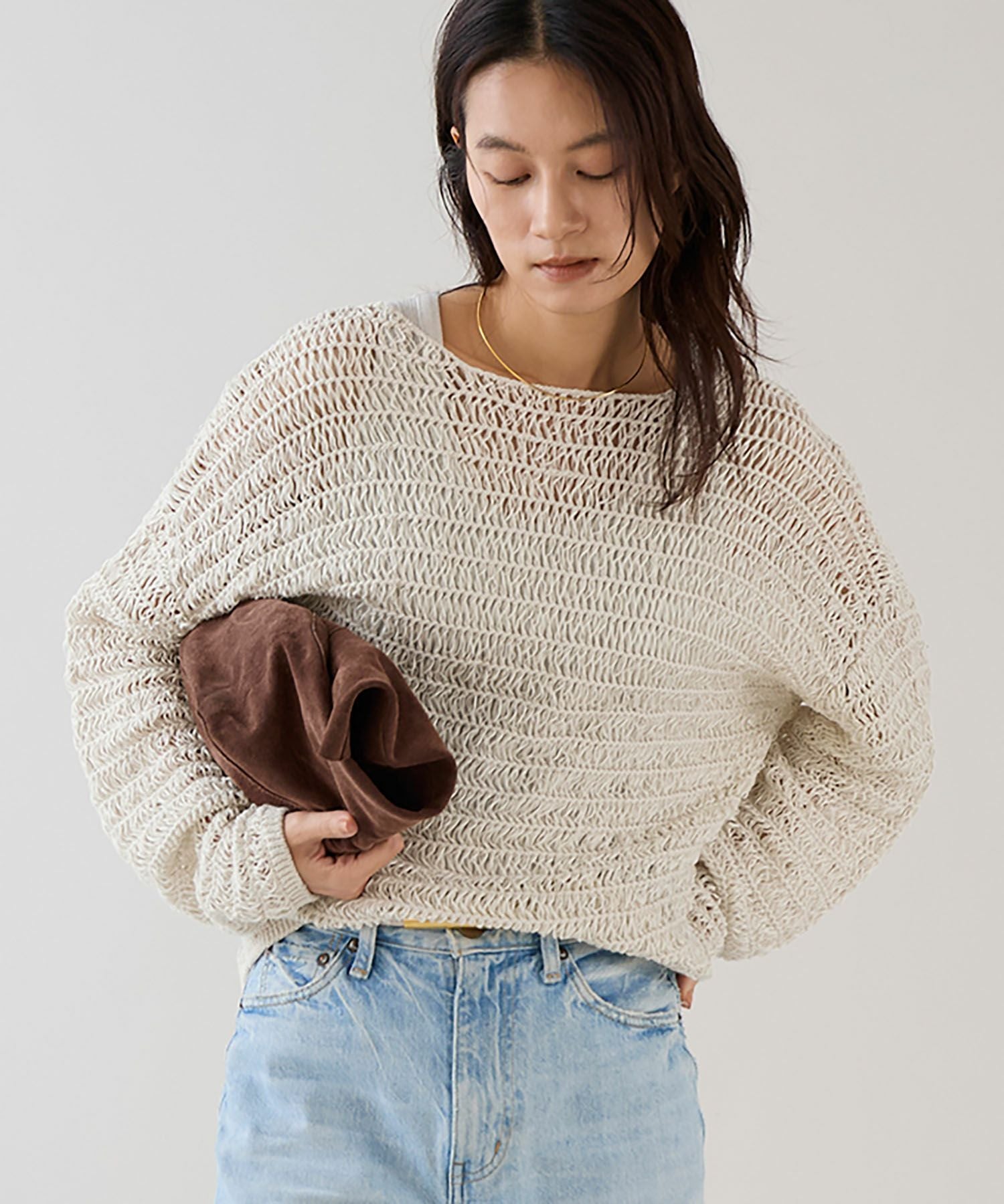 marmors】ladder knitting pullover | MICA&DEAL ONLINE STORE