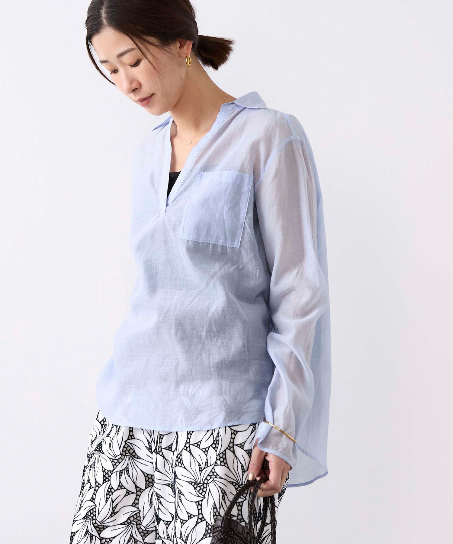TICCA】コットンシルクスキッパーシャツ | MICA&DEAL ONLINE STORE