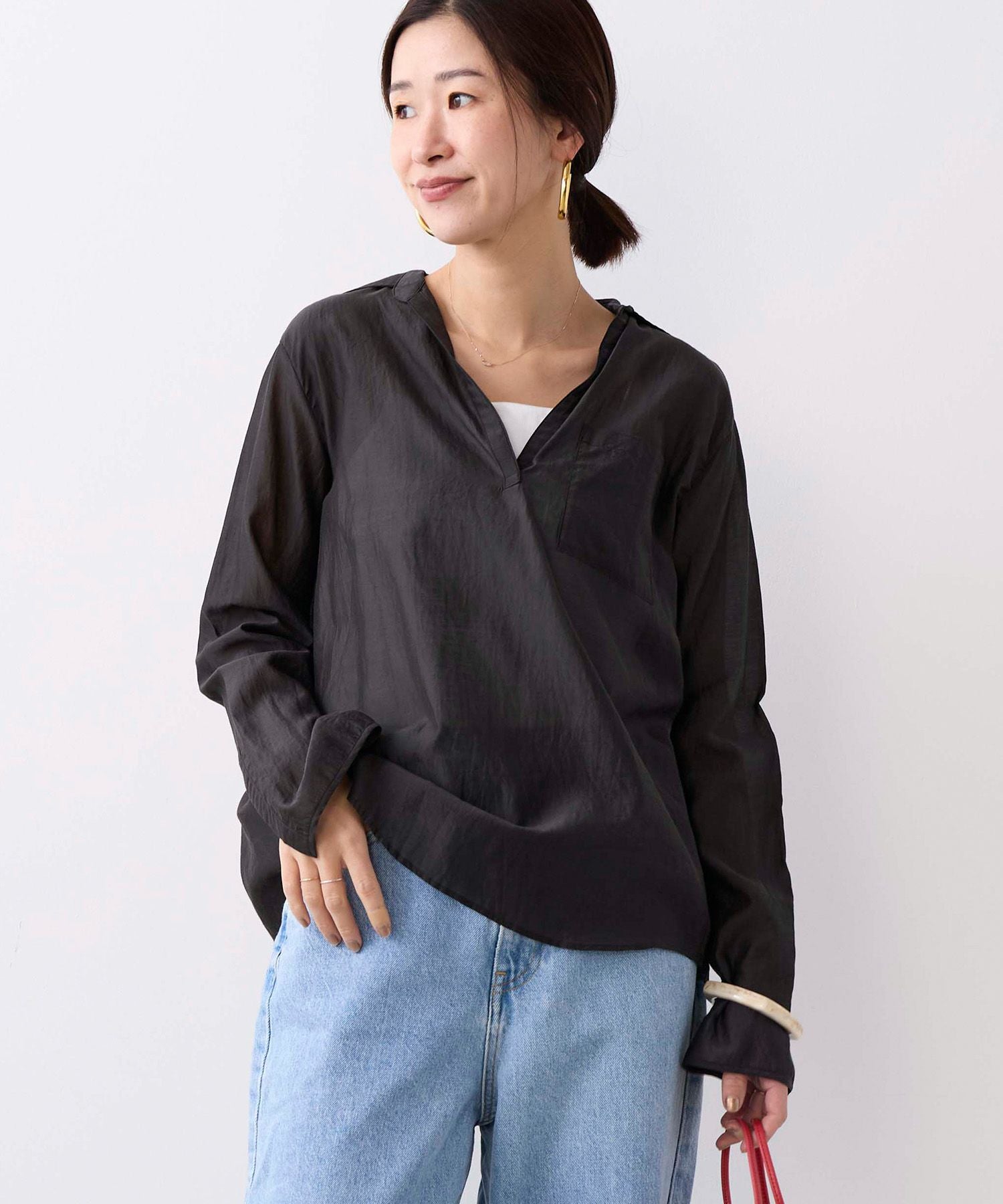 TICCA】コットンシルクスキッパーシャツ | MICA&DEAL ONLINE STORE